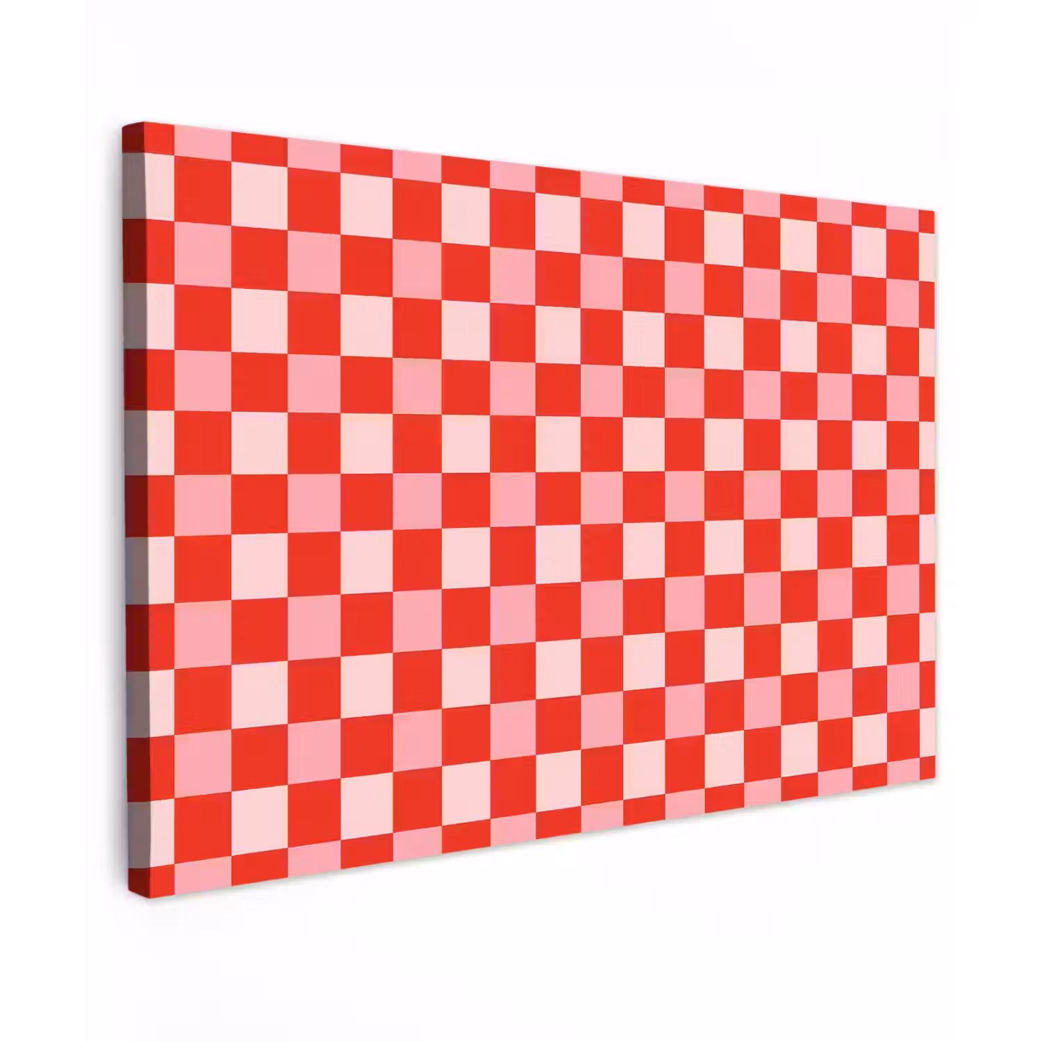 Vierkant - Klassiek - Rood canvas 2cm klein 34 -z3d