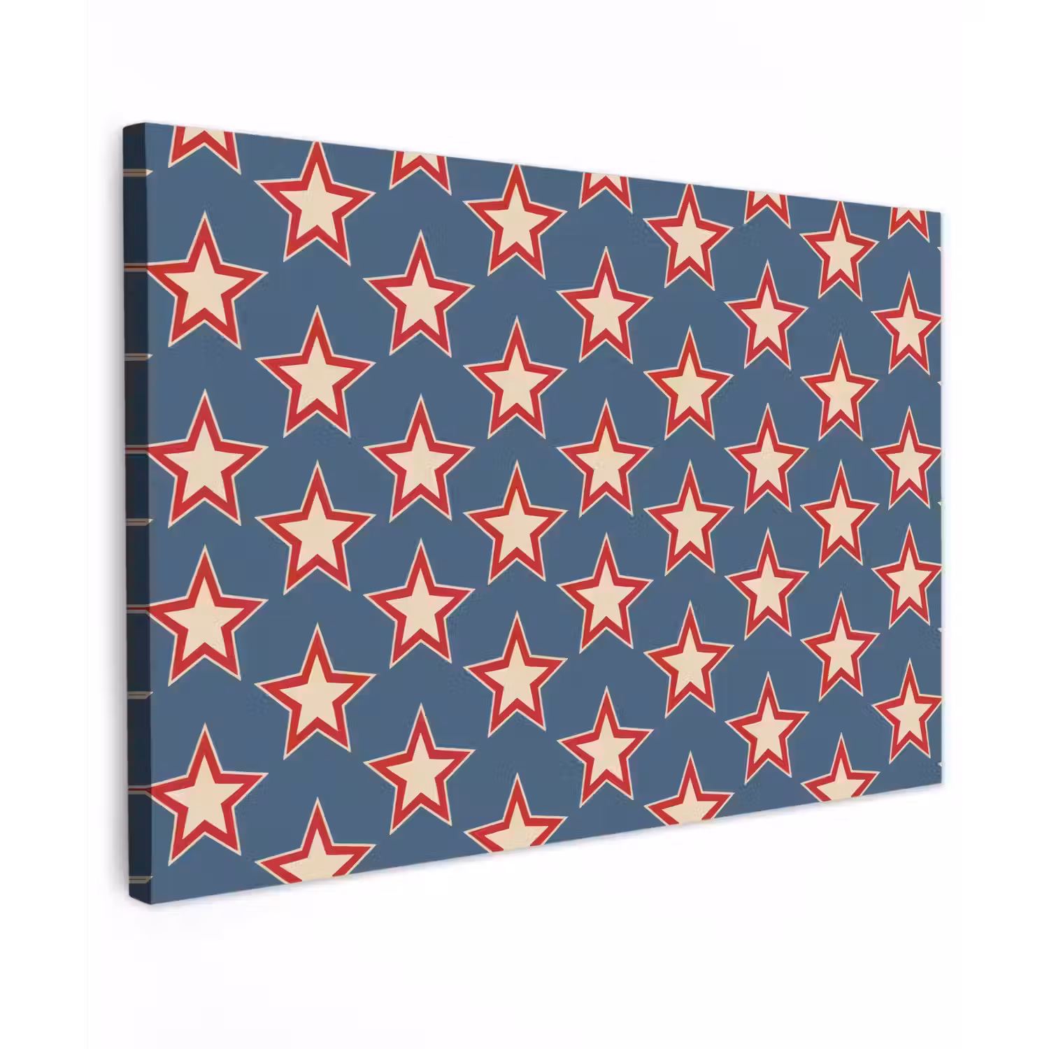 Ster - Klassiek - Blauw canvas 2cm klein 34 -z3d