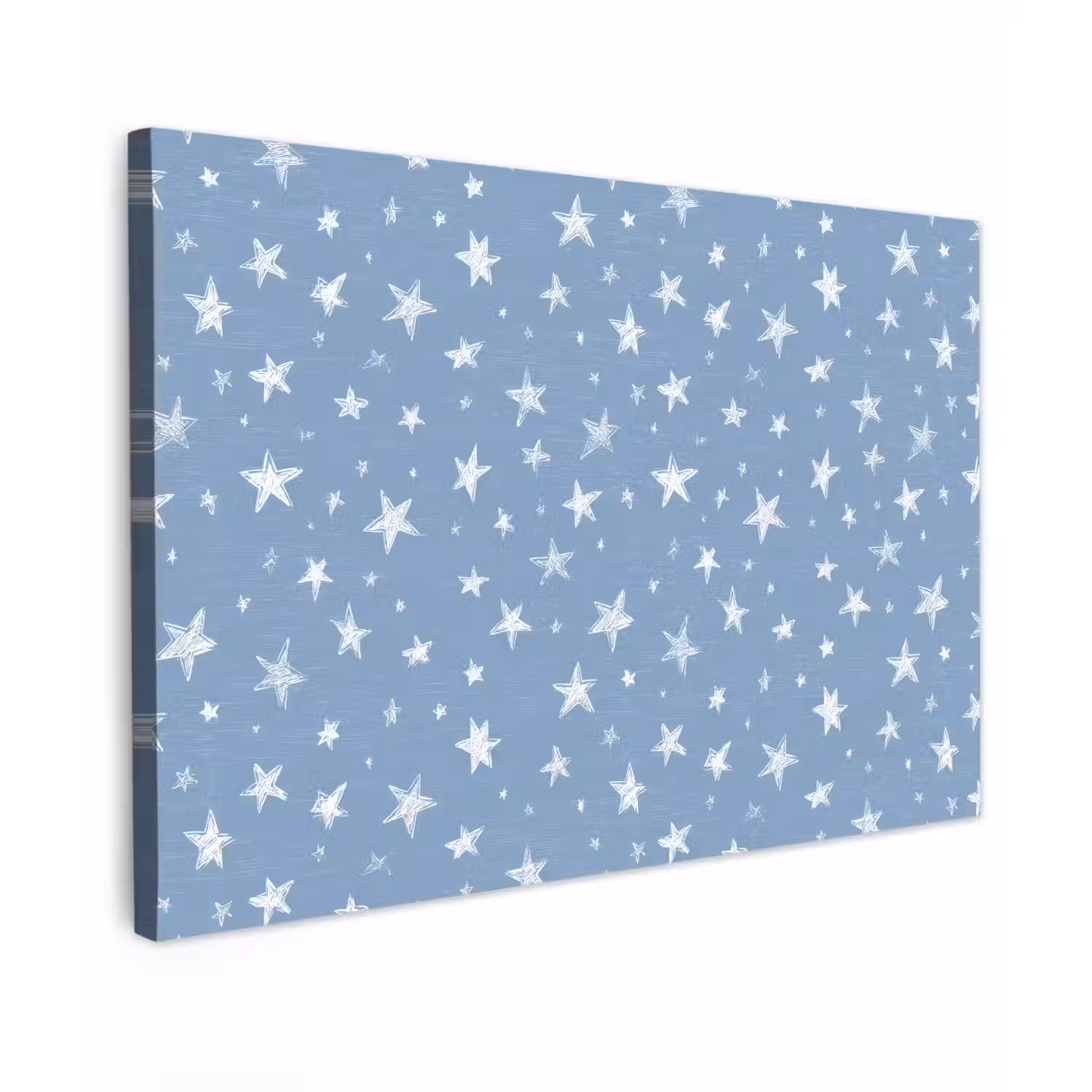 Sterretjes - Patroon - Blauw canvas 2cm klein 34 -z3d