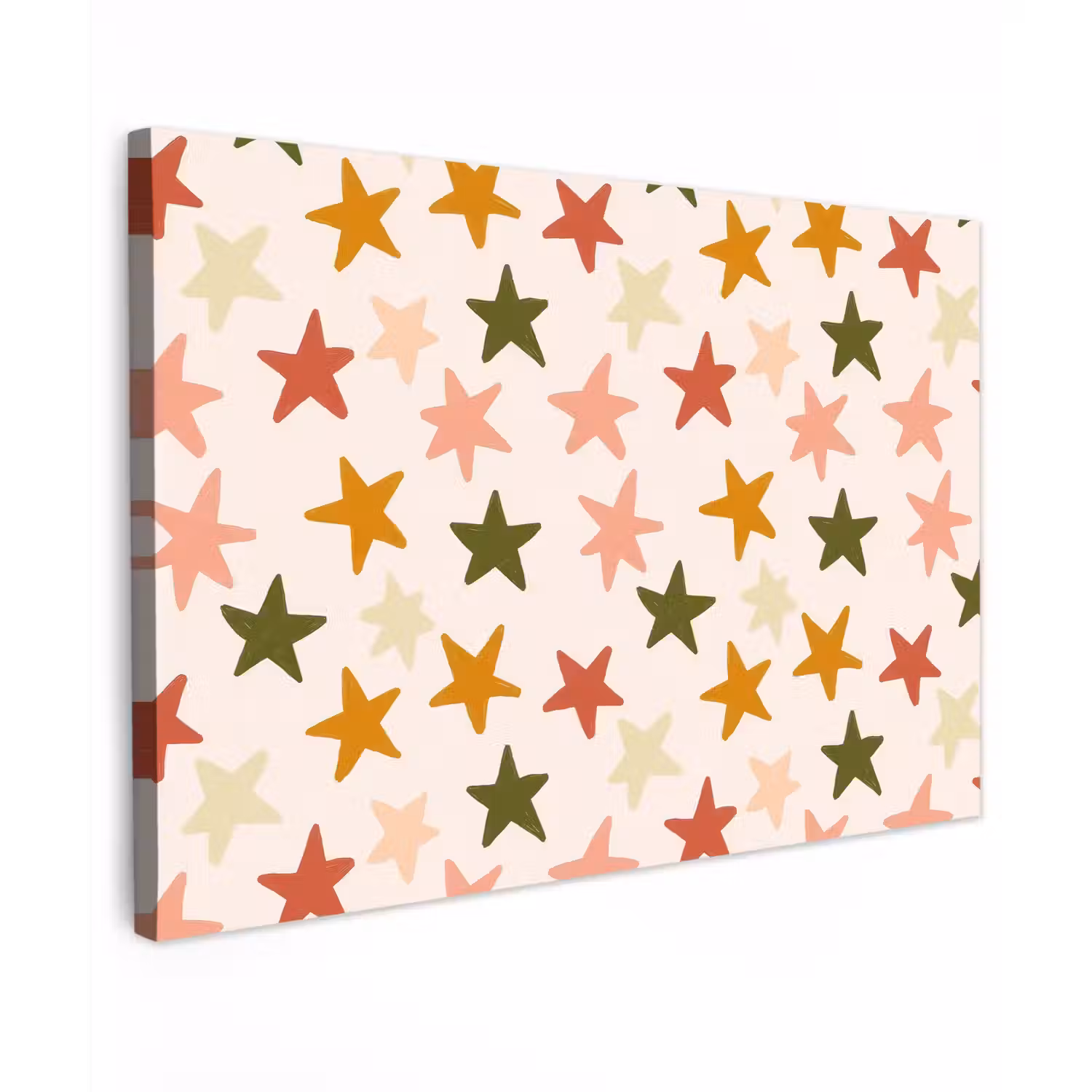 Sterren - Patroon - Kleurrijk canvas 2cm klein 34 -z3d