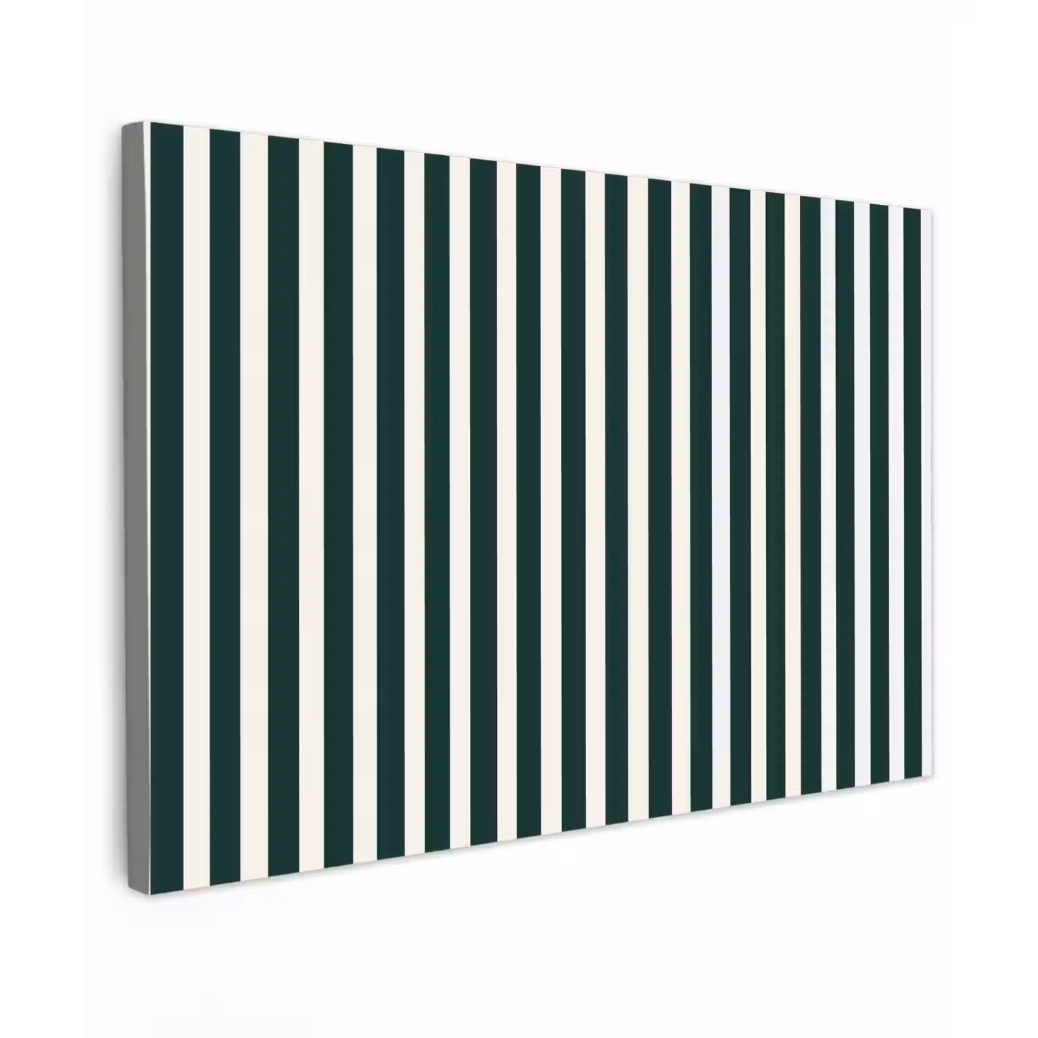 Strepen - Klassiek - Groen canvas 2cm klein 34 -z3d
