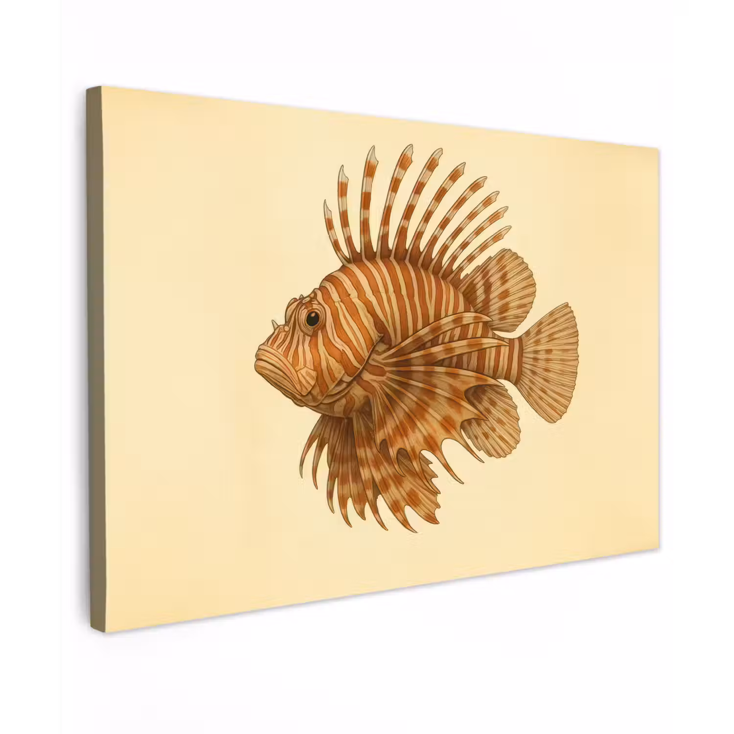 Strepen - Vis - Rond - Stekels canvas 2cm klein -z3d