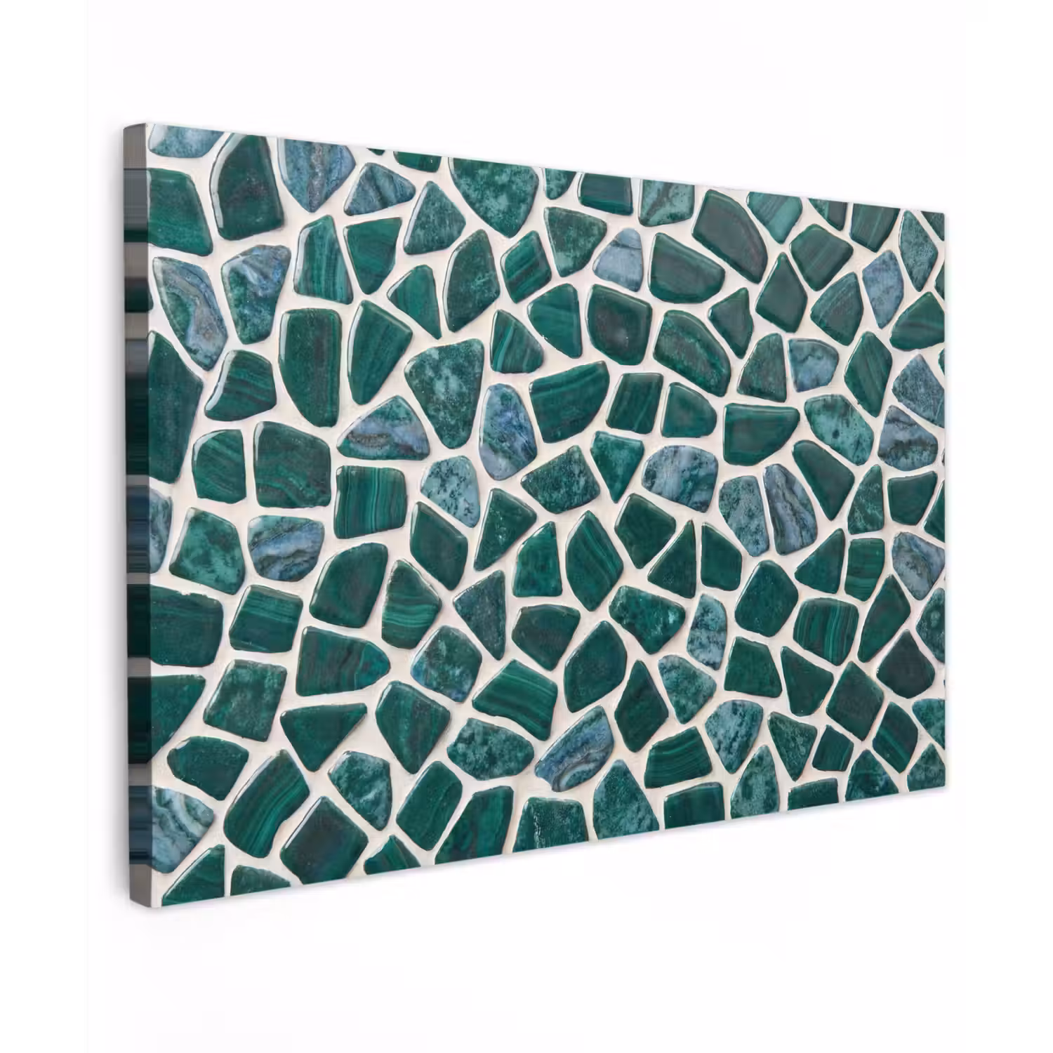 Textuur - Steen - Groen - Abstract - Patroon canvas 2cm klein -z3d