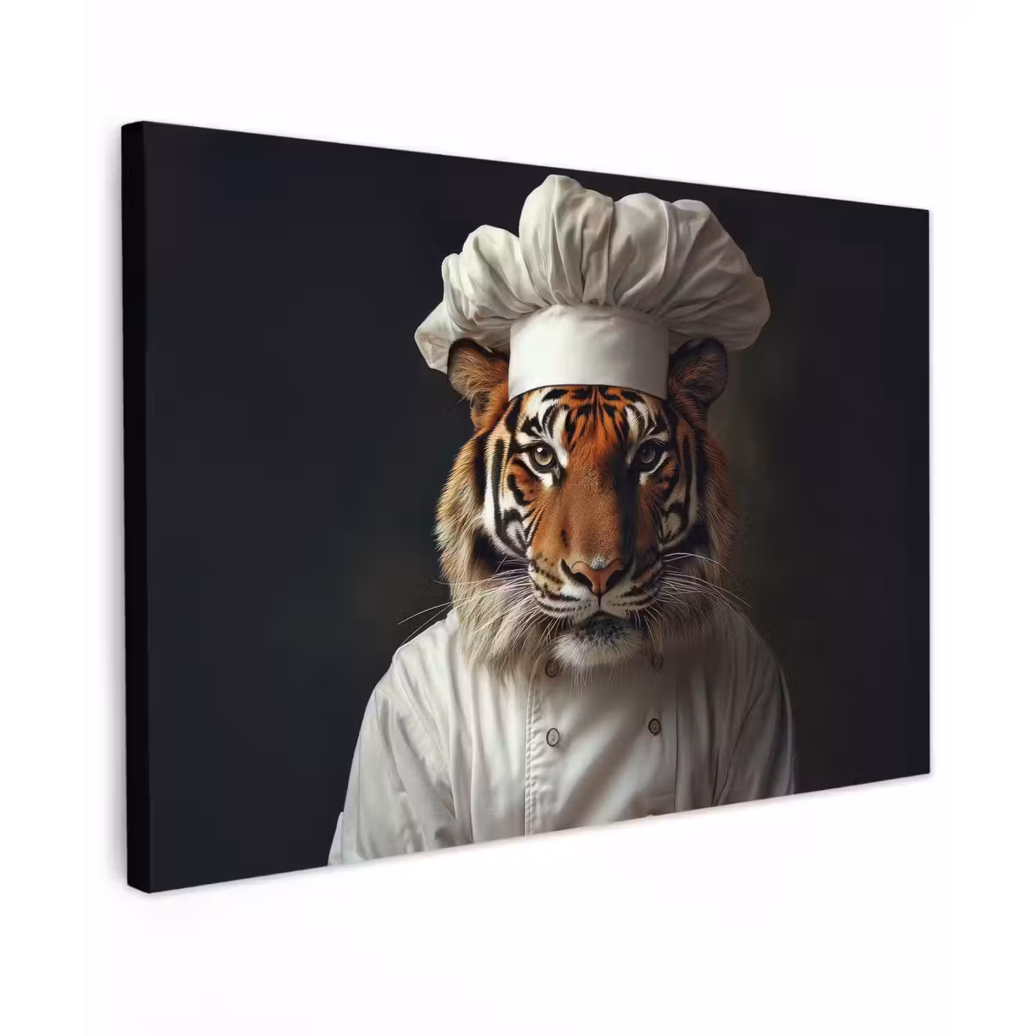 Tijger - Kokskleding - Bruin canvas 2cm klein -z3d