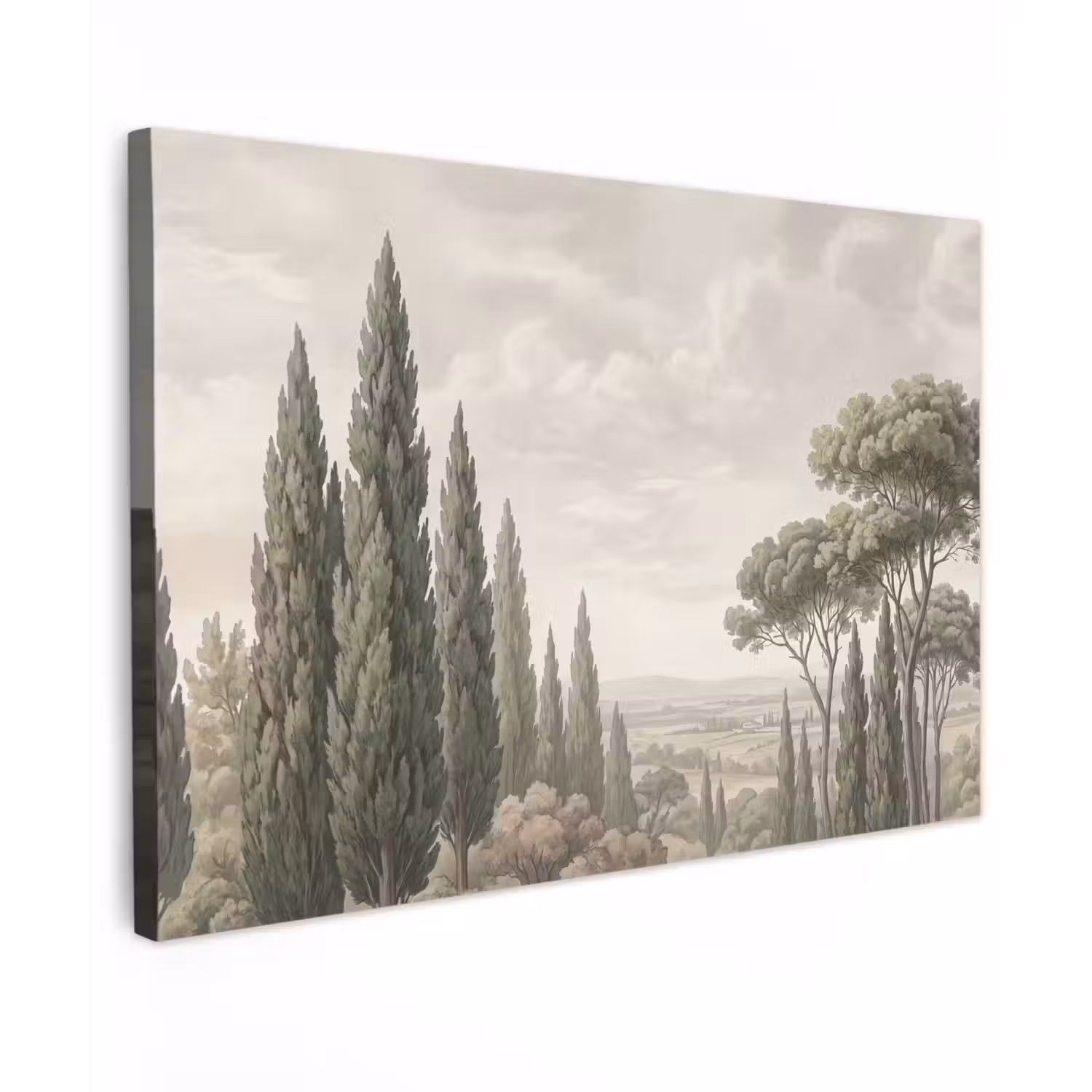 Vallei - Bos - Natuur - Groen canvas 2cm klein -z3d