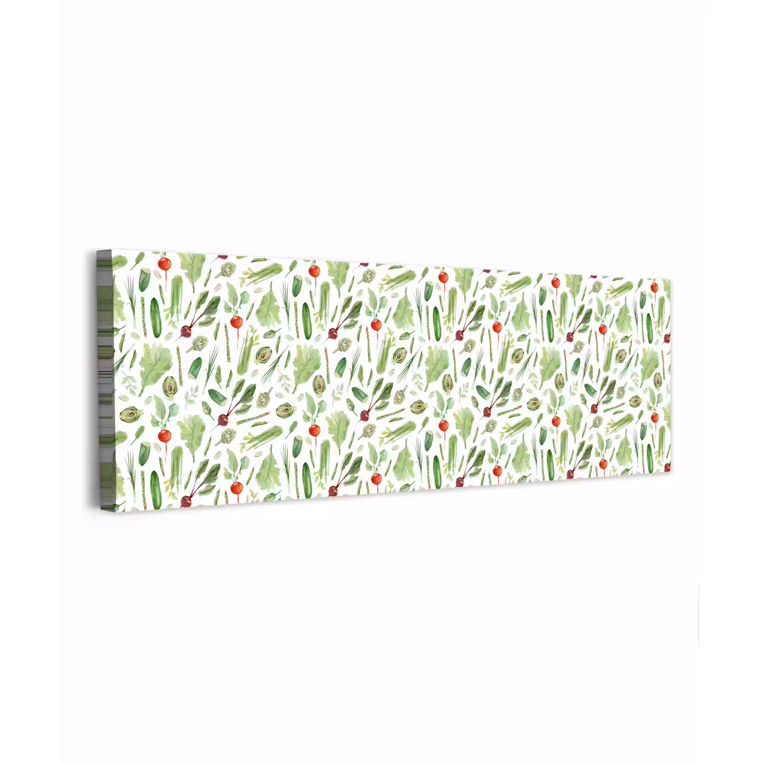 Groente - Patroon - Groen - Rood canvas 2cm klein 828 -z3d