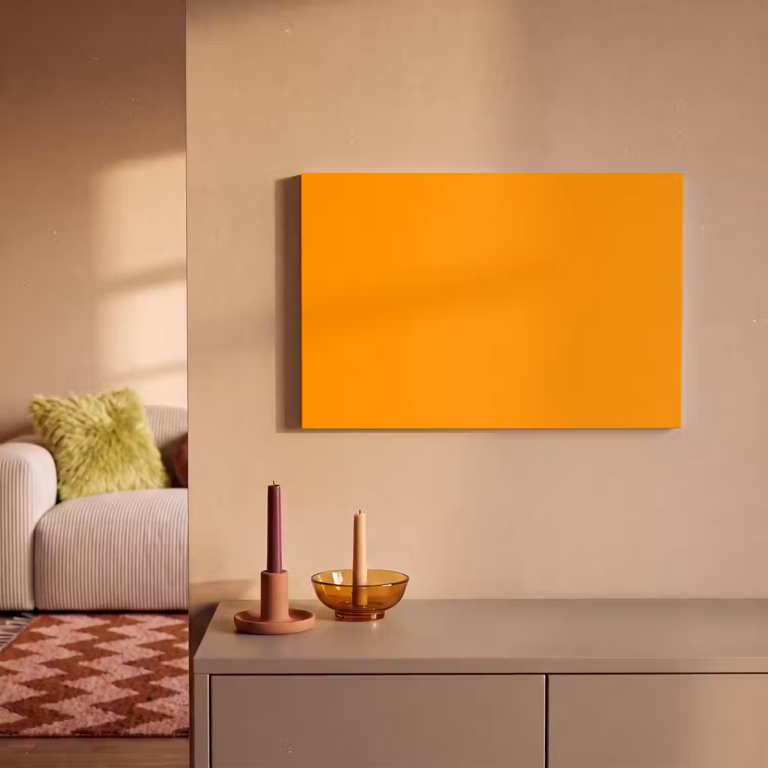 Warm - Ochre - Oranje canvas 2cm klein 34 -sfeer1