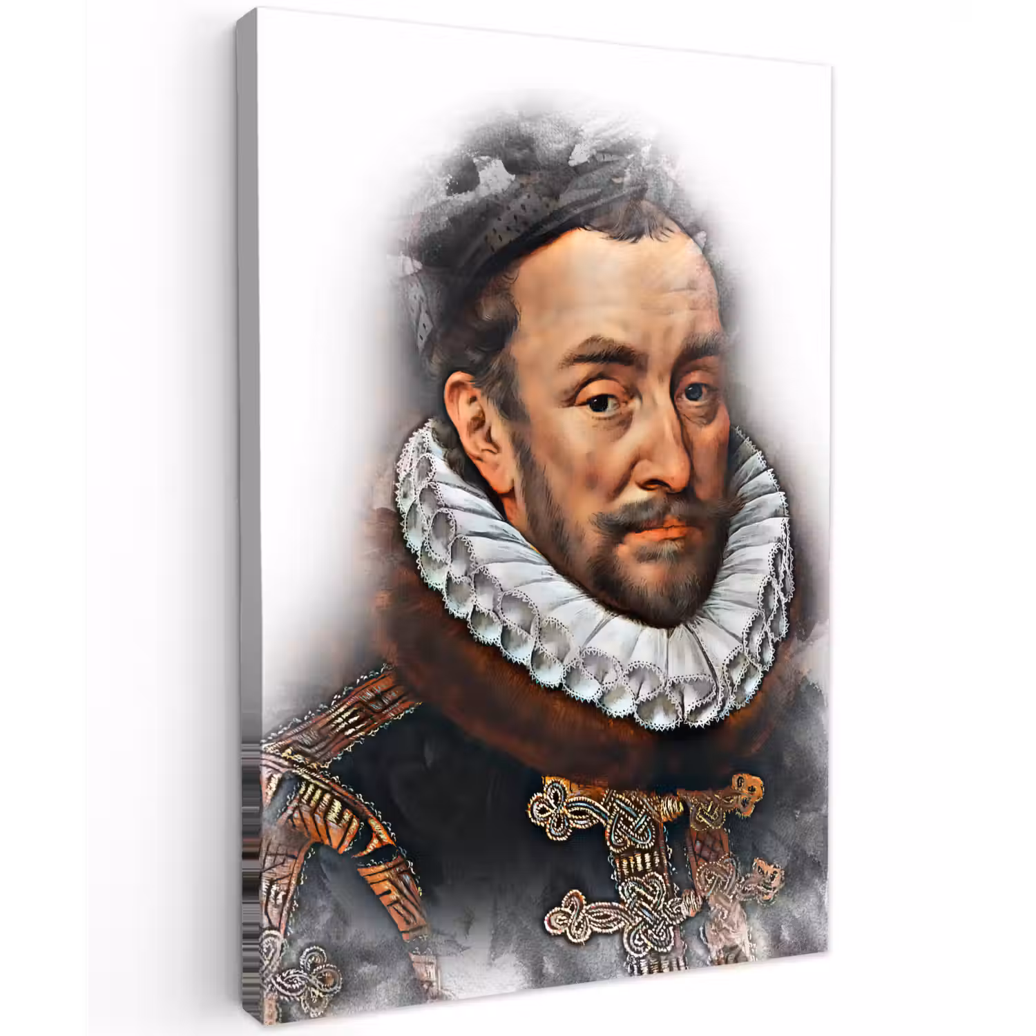 Willem van Oranje - Adriaen Thomasz - Rook canvas 2cm klein -z3d
