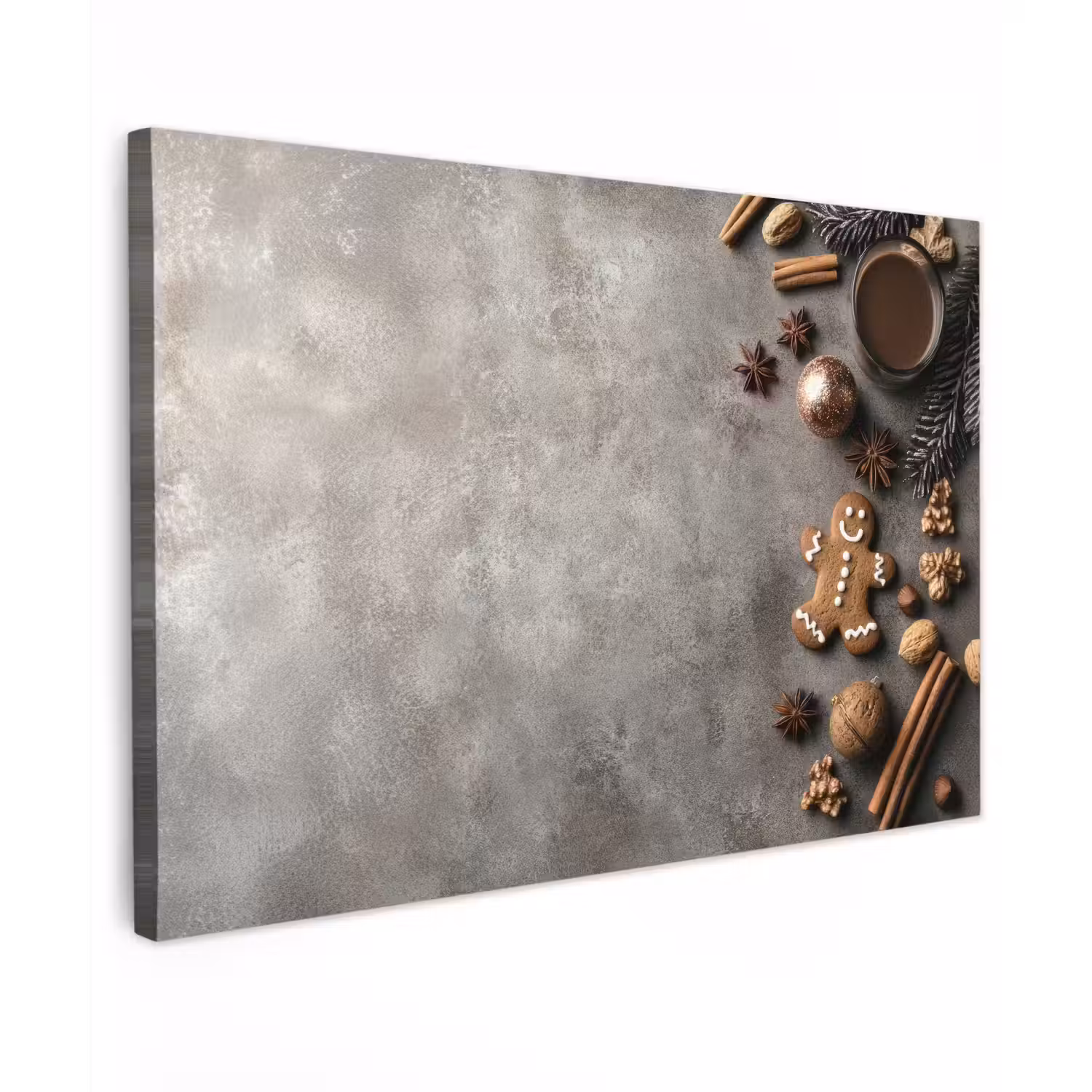 Winter - Kerst - Warm - Eten canvas 2cm klein -z3d