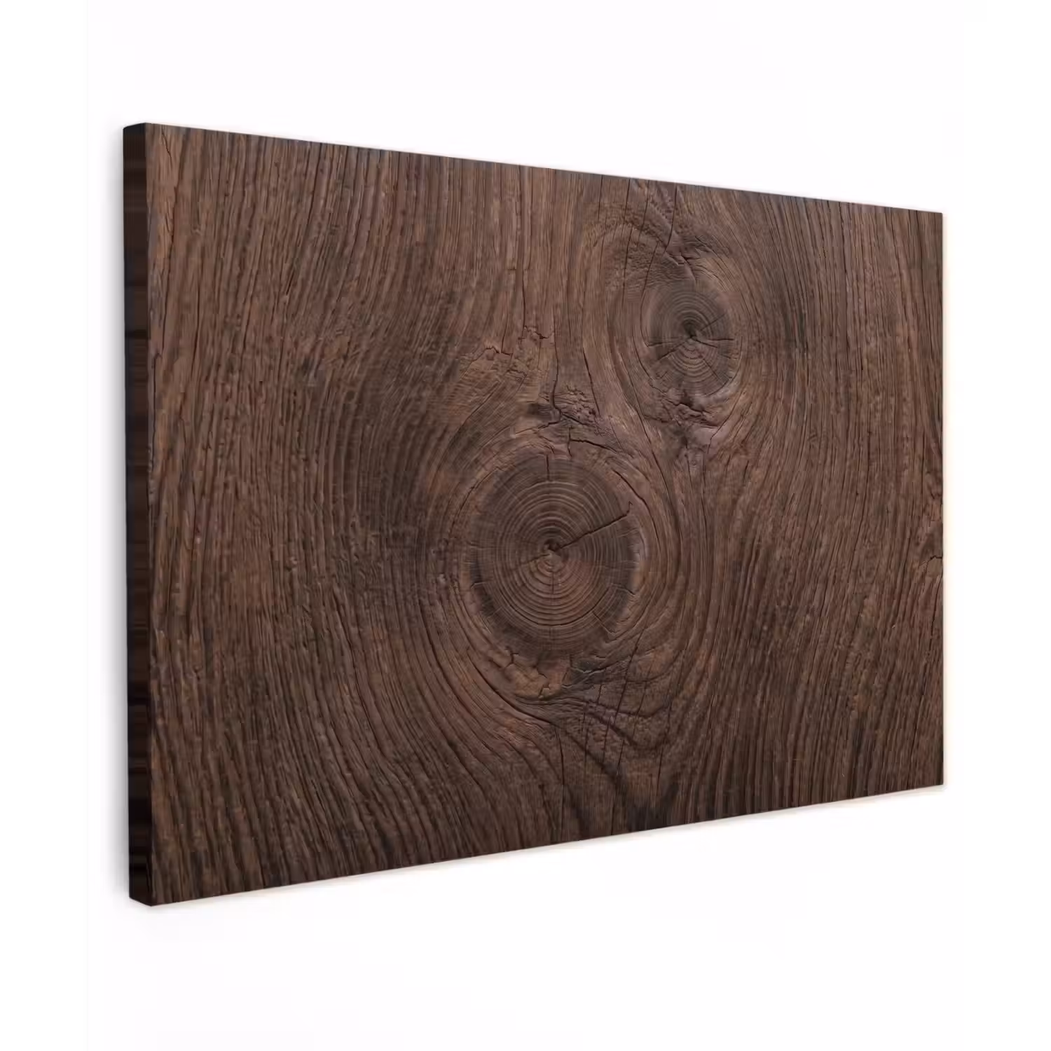 Houtnerf - Textuur - Patroon - Bruin - Rustiek canvas 2cm klein -z3d