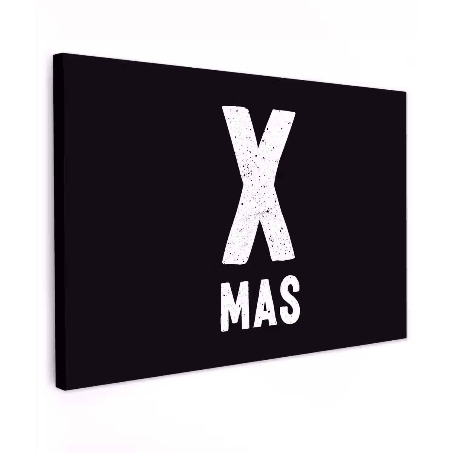 Xmas - Kerst - Zwart - Vintage - Quotes canvas 2cm klein -z3d