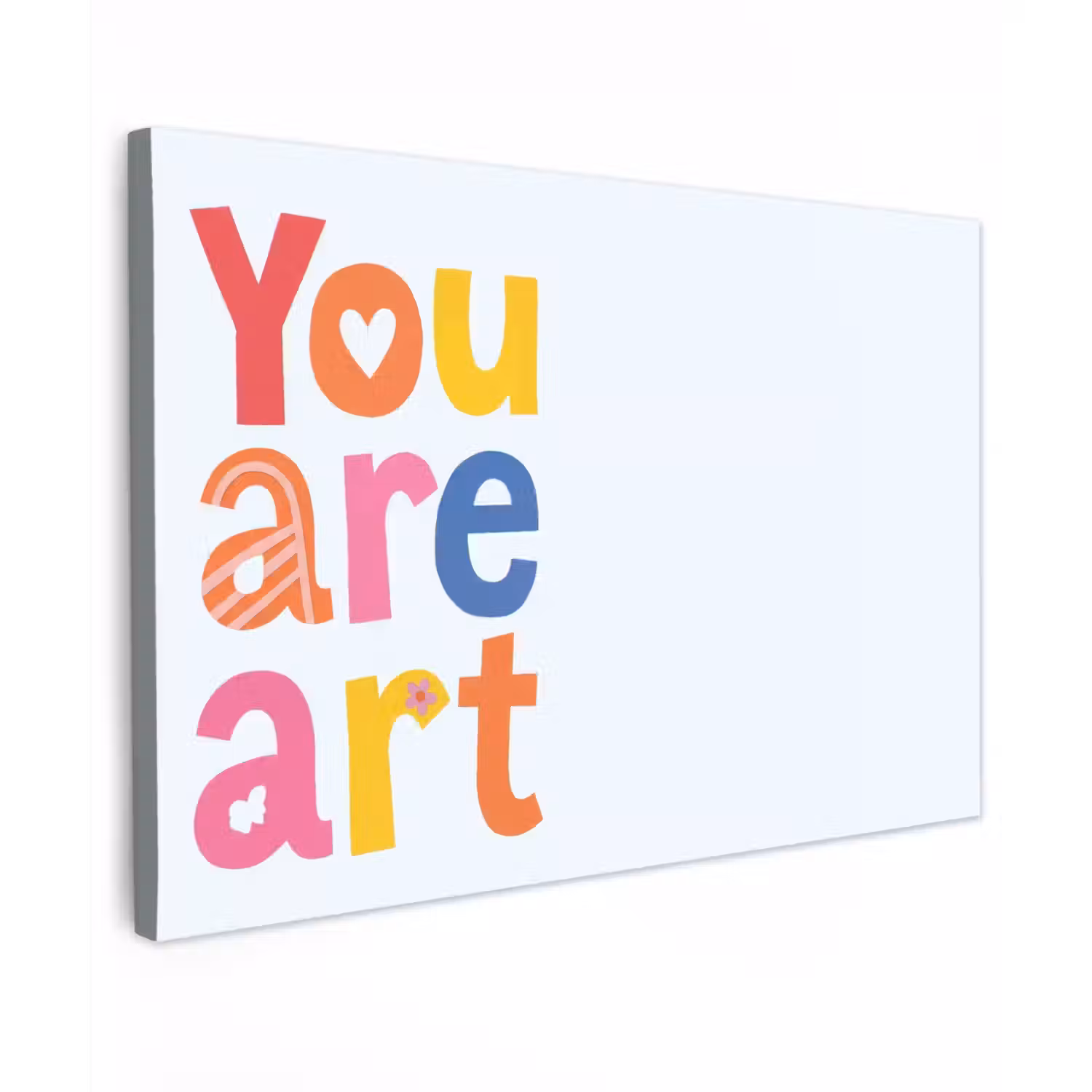 You are art - Kleurrijk - Grafisch canvas 2cm klein -z3d