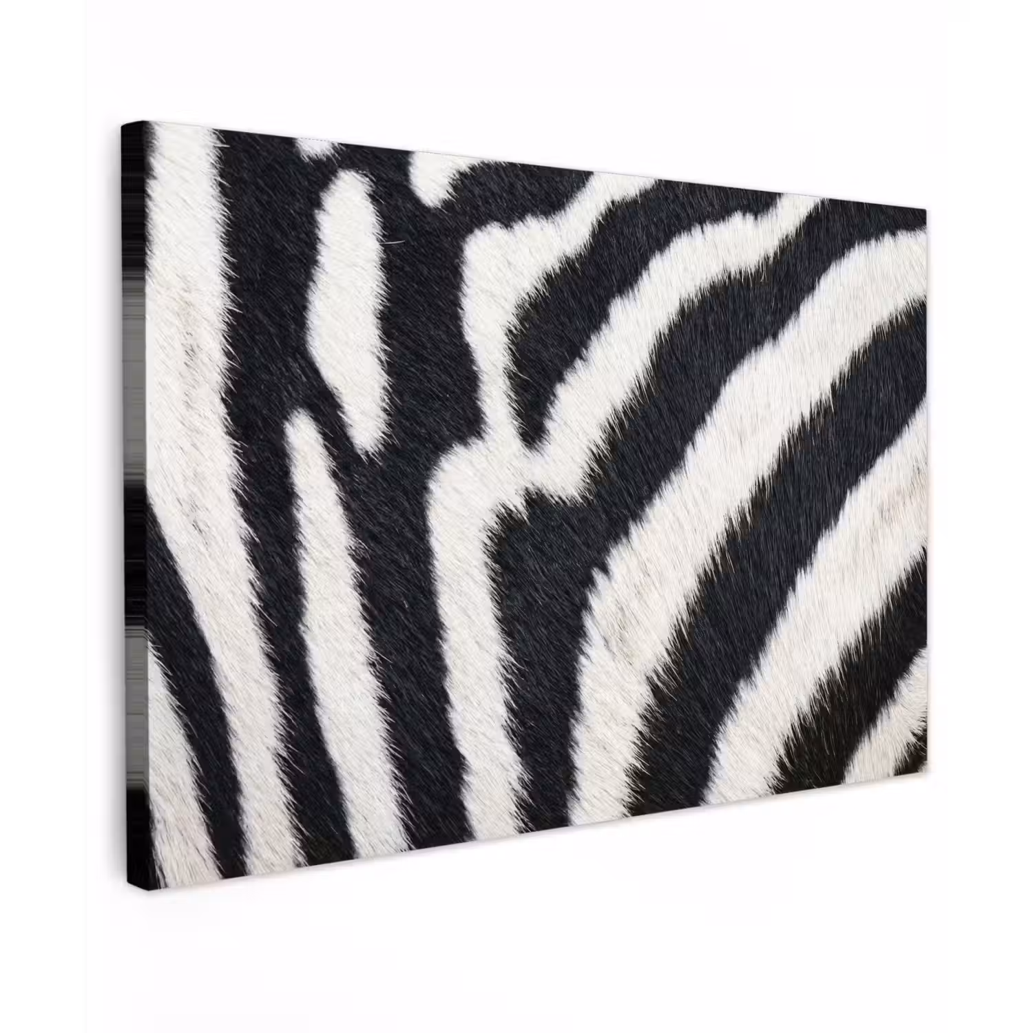 Zebra - Vacht - Klassiek - Zwart - Wit canvas 2cm klein -z3d