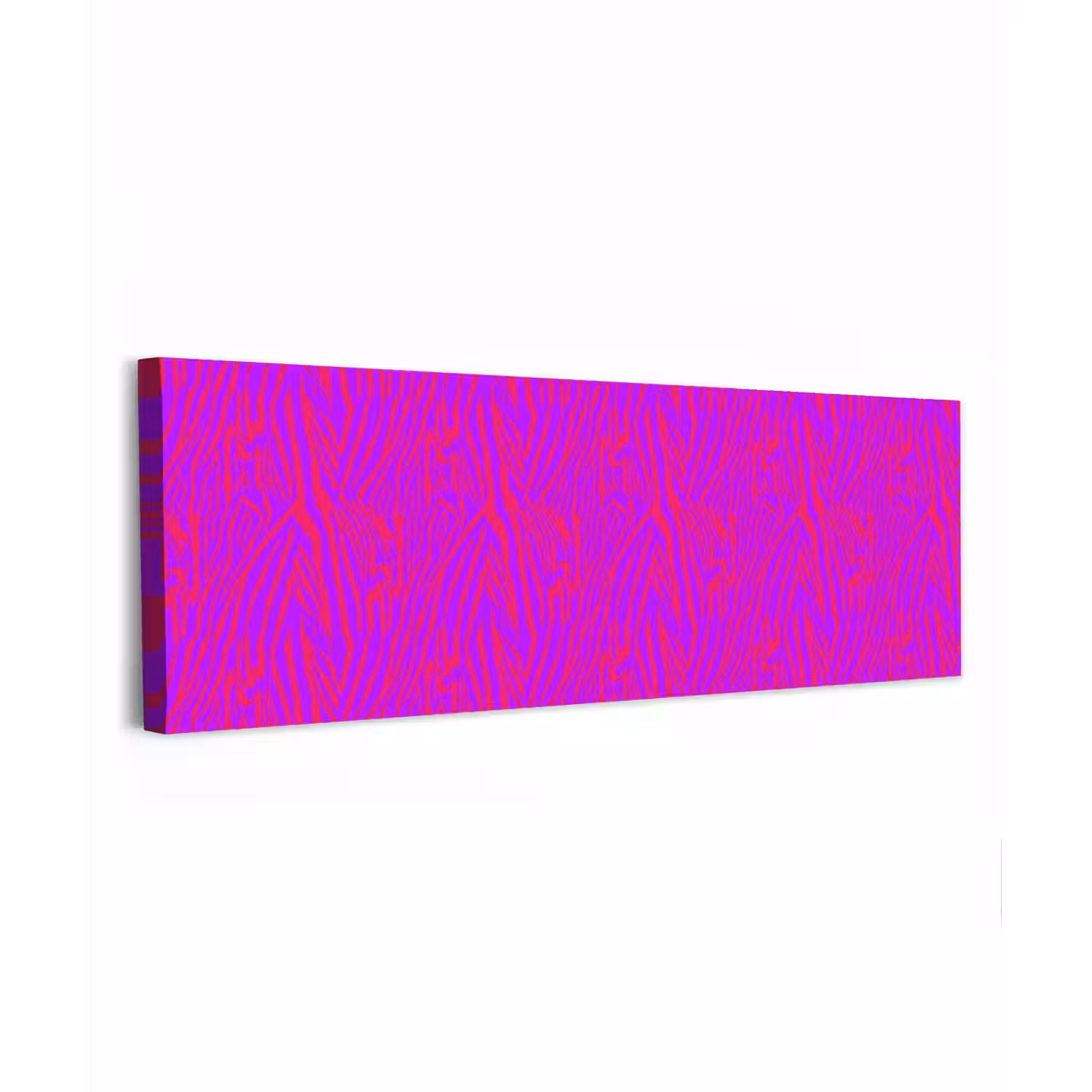 Zebra - Neon - Roze - Paars canvas 2cm klein 828 -z3d