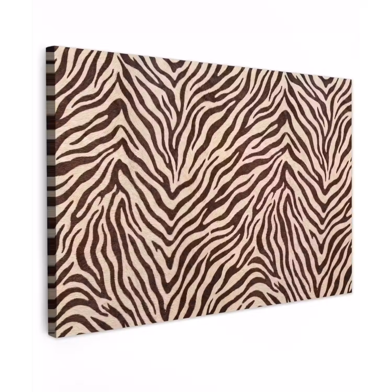 Zebra - Strepen - Bruin canvas 2cm klein -z3d