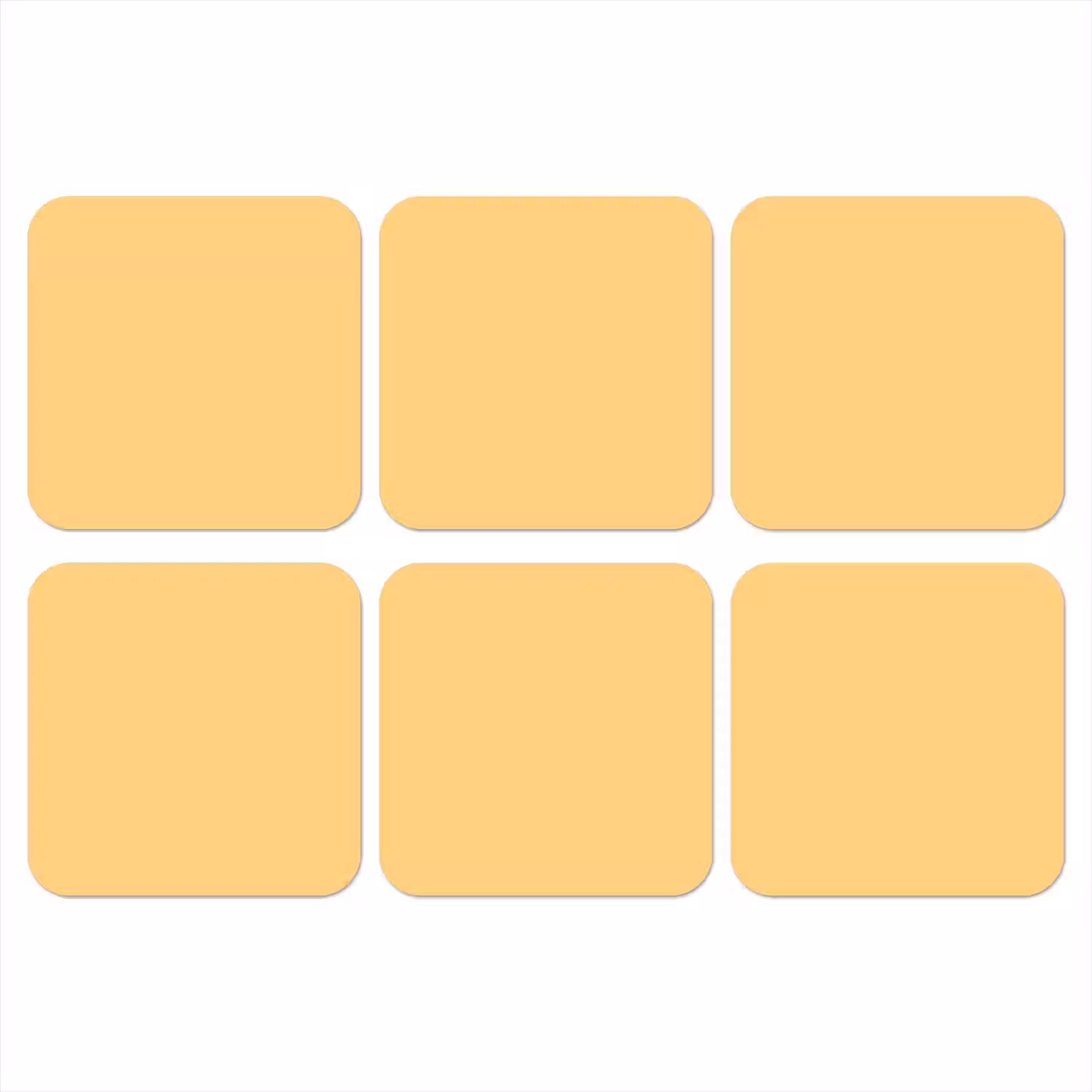 Apricot - Ice - Oranje onderzetter kurk middel 366 -3d