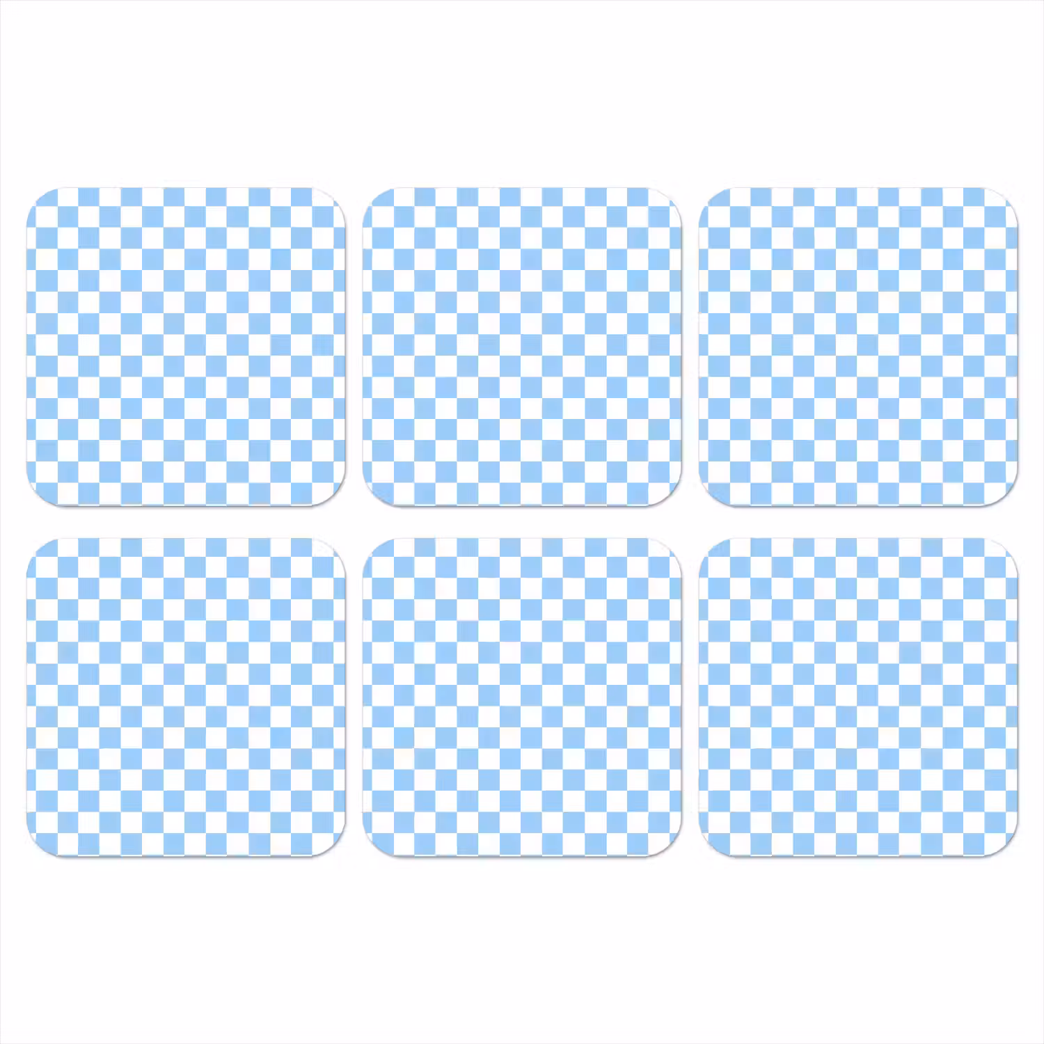 Schaakbord - Klassiek - Blauw onderzetter kurk middel 366 -3d