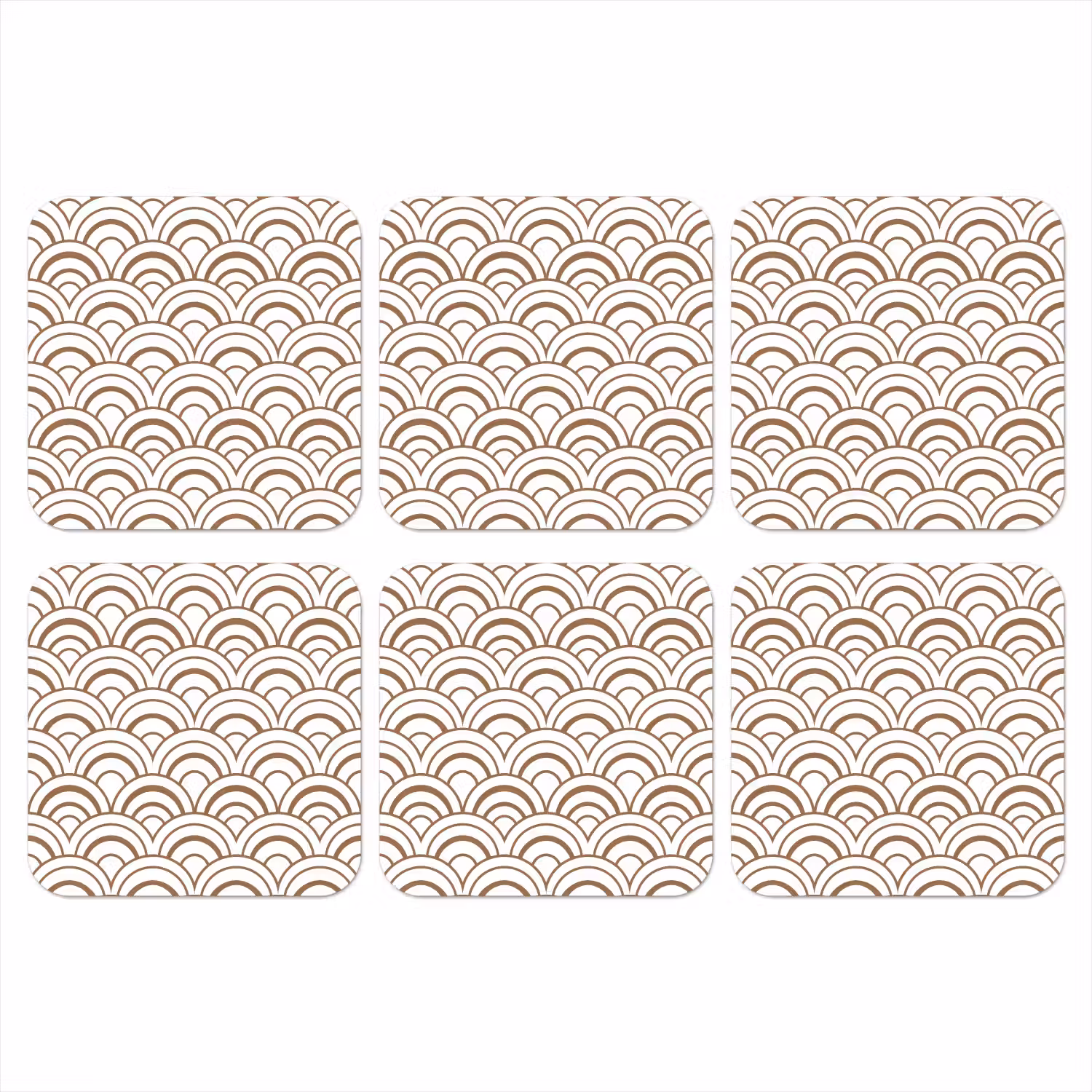 Klassiek - Motief - Terracotta onderzetter kurk middel 366 -3d