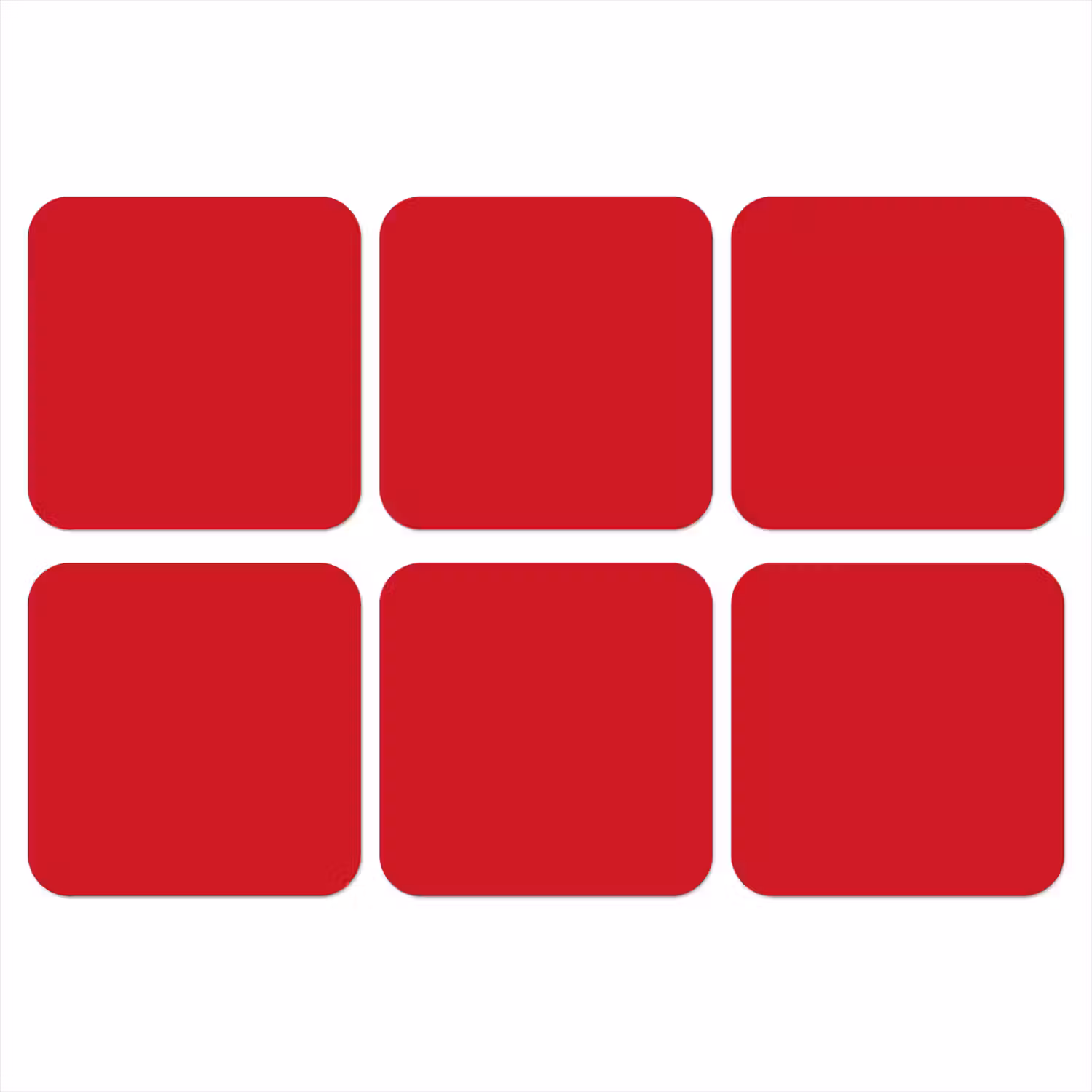 Crimson - Velvet - Rood onderzetter kurk middel 366 -3d