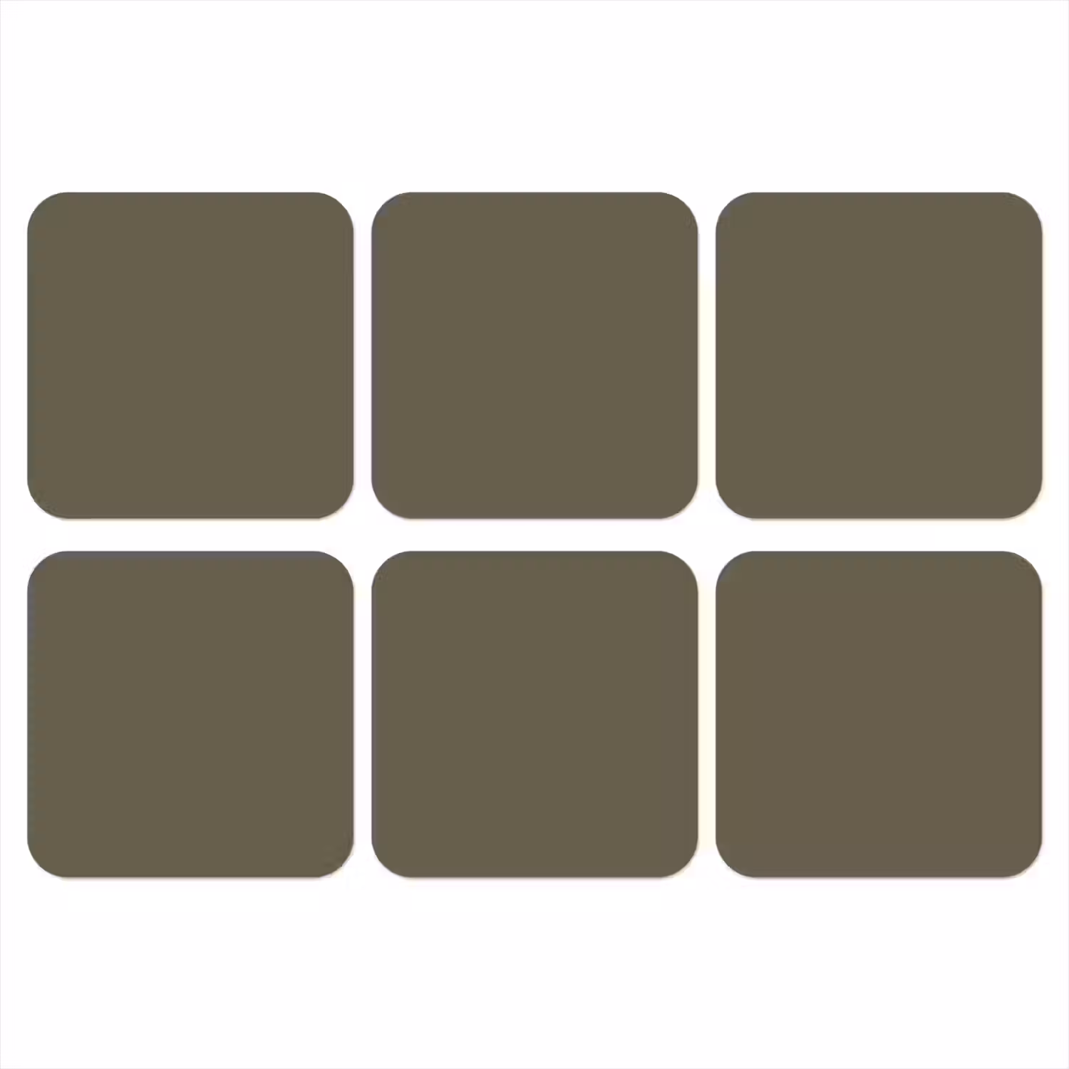Deep - Khaki - Groen onderzetter kurk middel 366 -3d