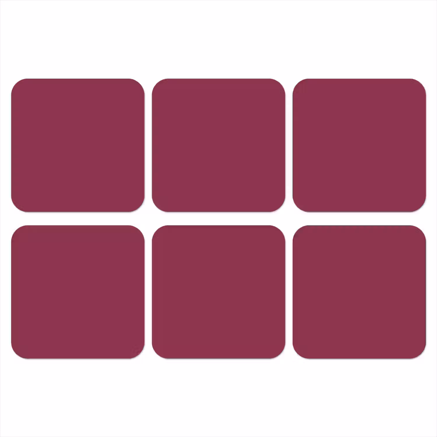 Deep - Rasberry - Rood onderzetter kurk middel 366 -3d
