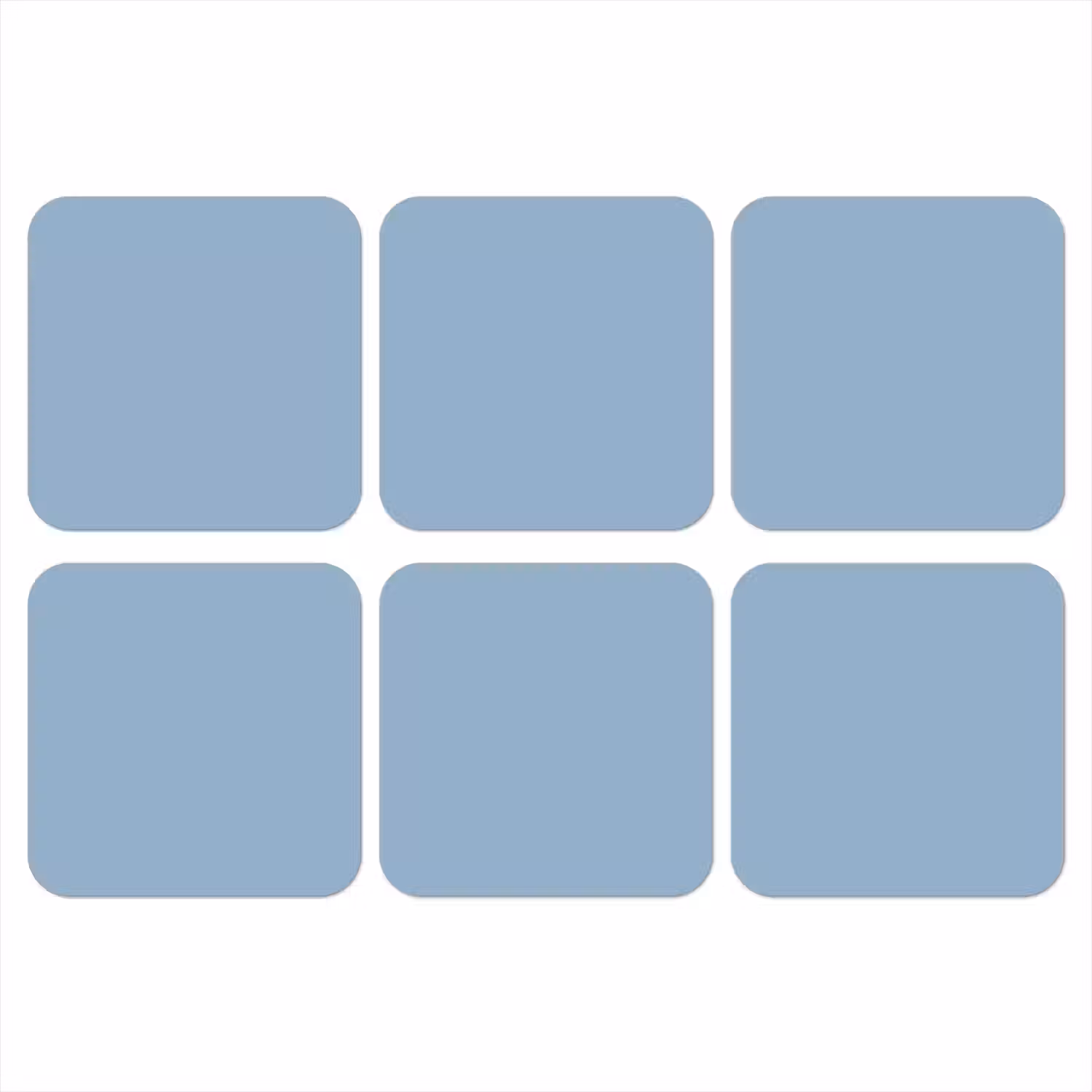 Dusty - Denim - Blauw onderzetter kurk middel 366 -3d