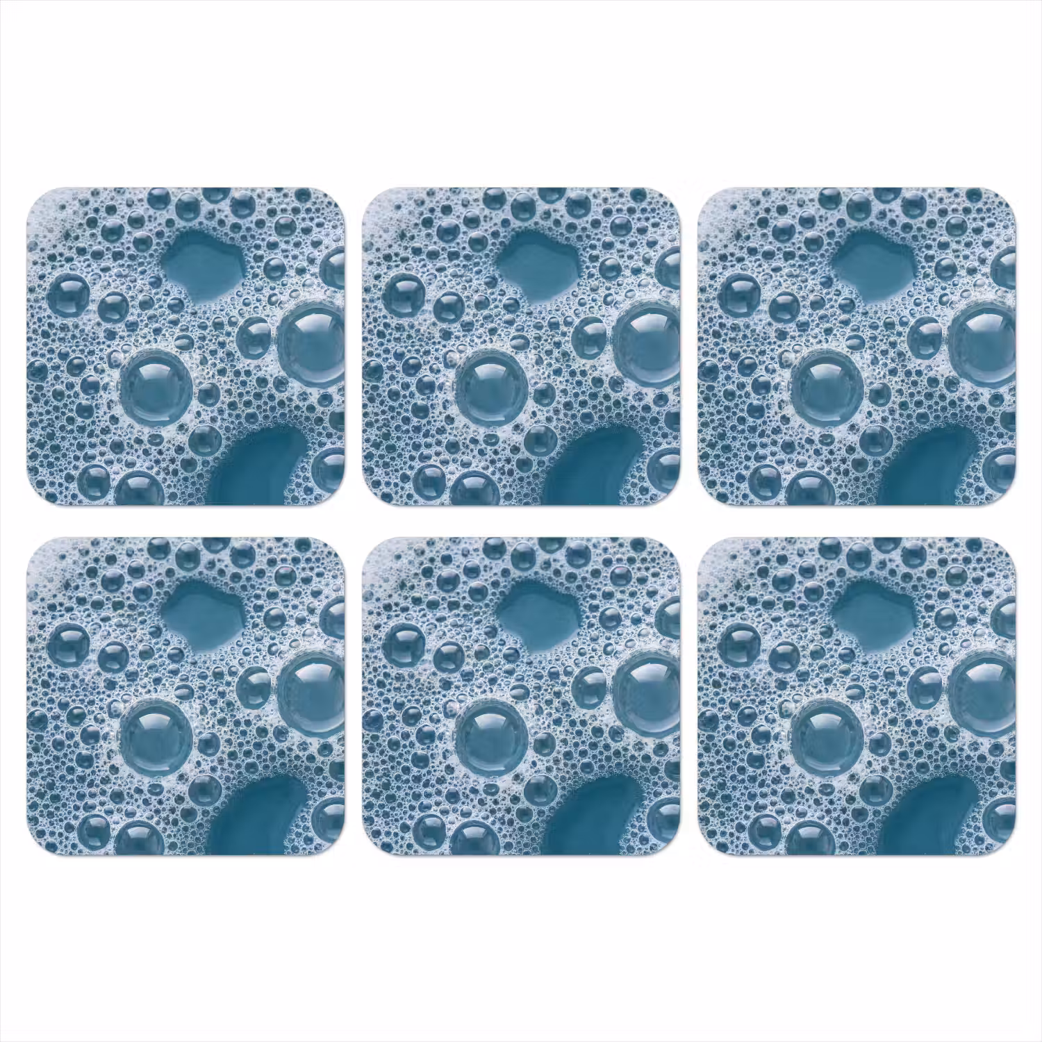 Schuim - Water - Textuur onderzetter kurk middel -3d