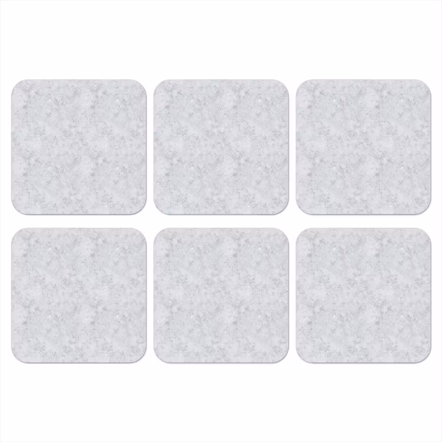 Grijs - Terrazzo-effect - Beton onderzetter kurk middel 366 -3d