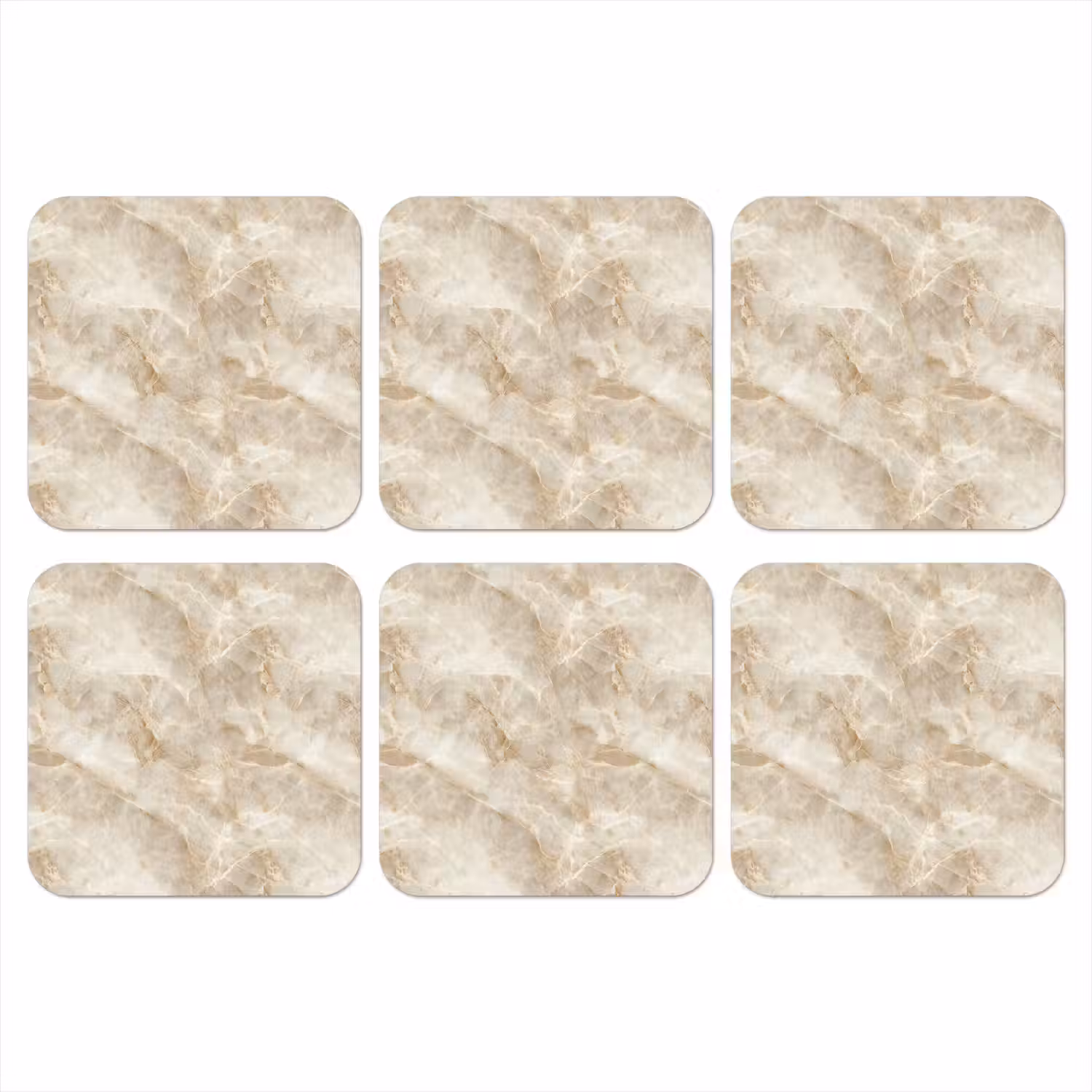Lichtbeige - Onyx - Subtiel onderzetter kurk middel 366 -3d