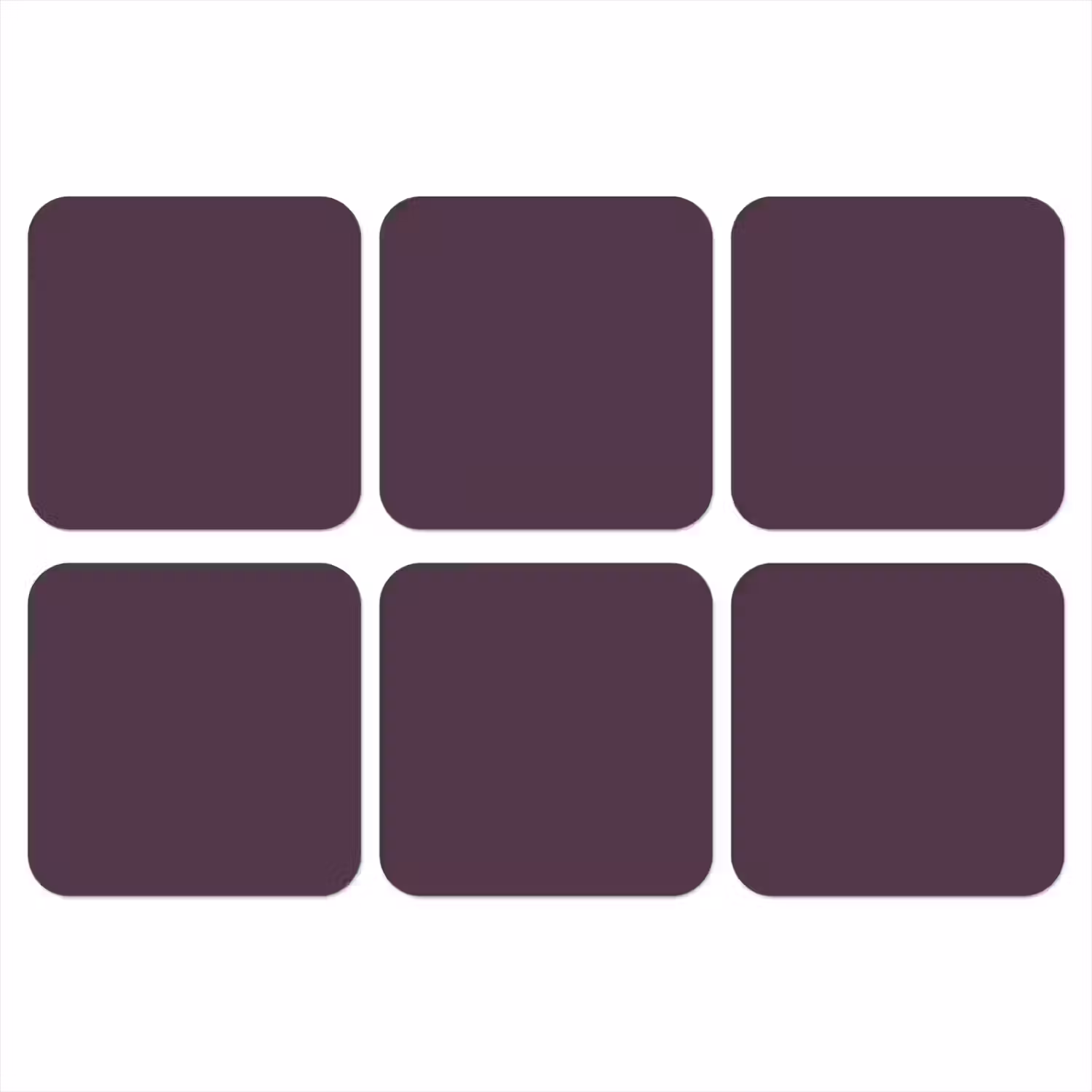 Midnight - Plum - Paars onderzetter kurk middel 366 -3d