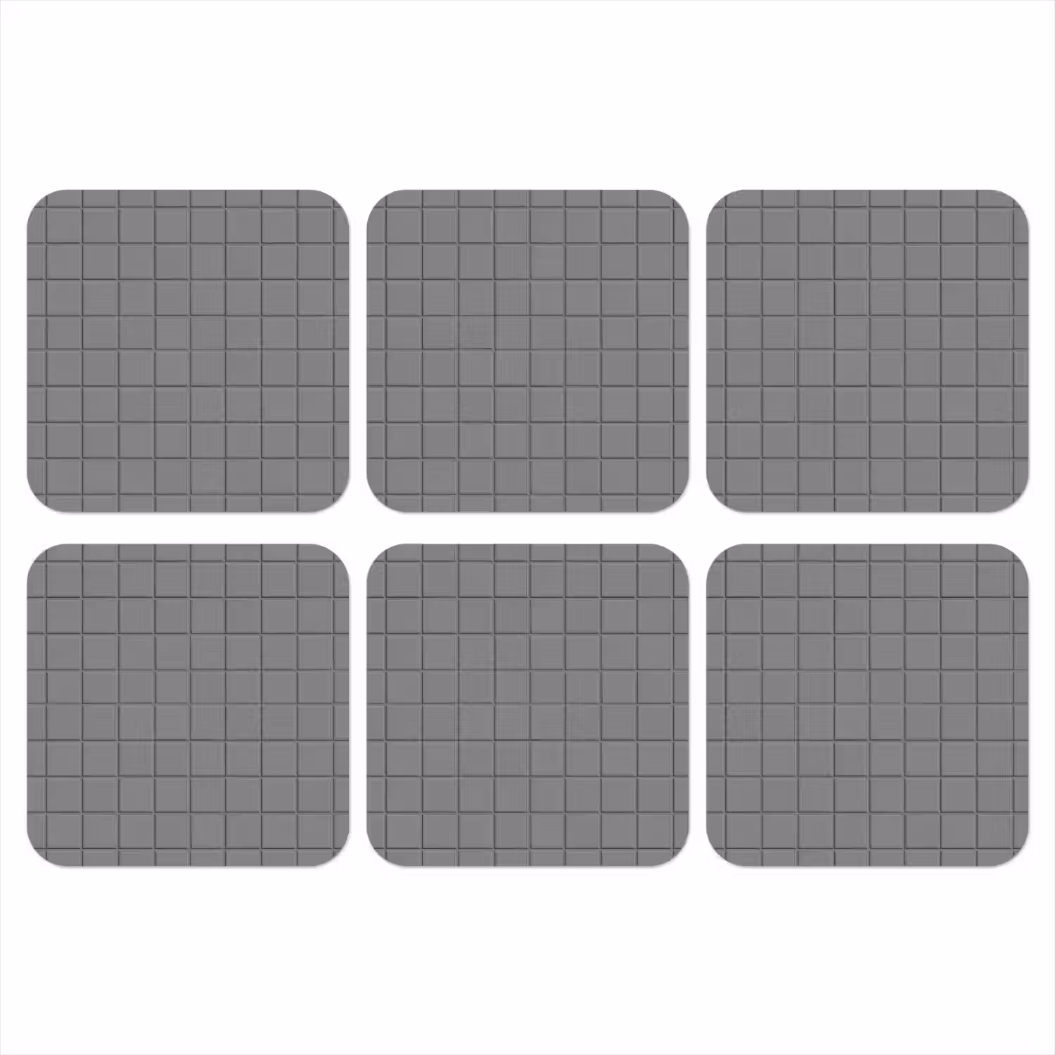 Modern - Patroon - Grijs onderzetter kurk middel 366 -3d