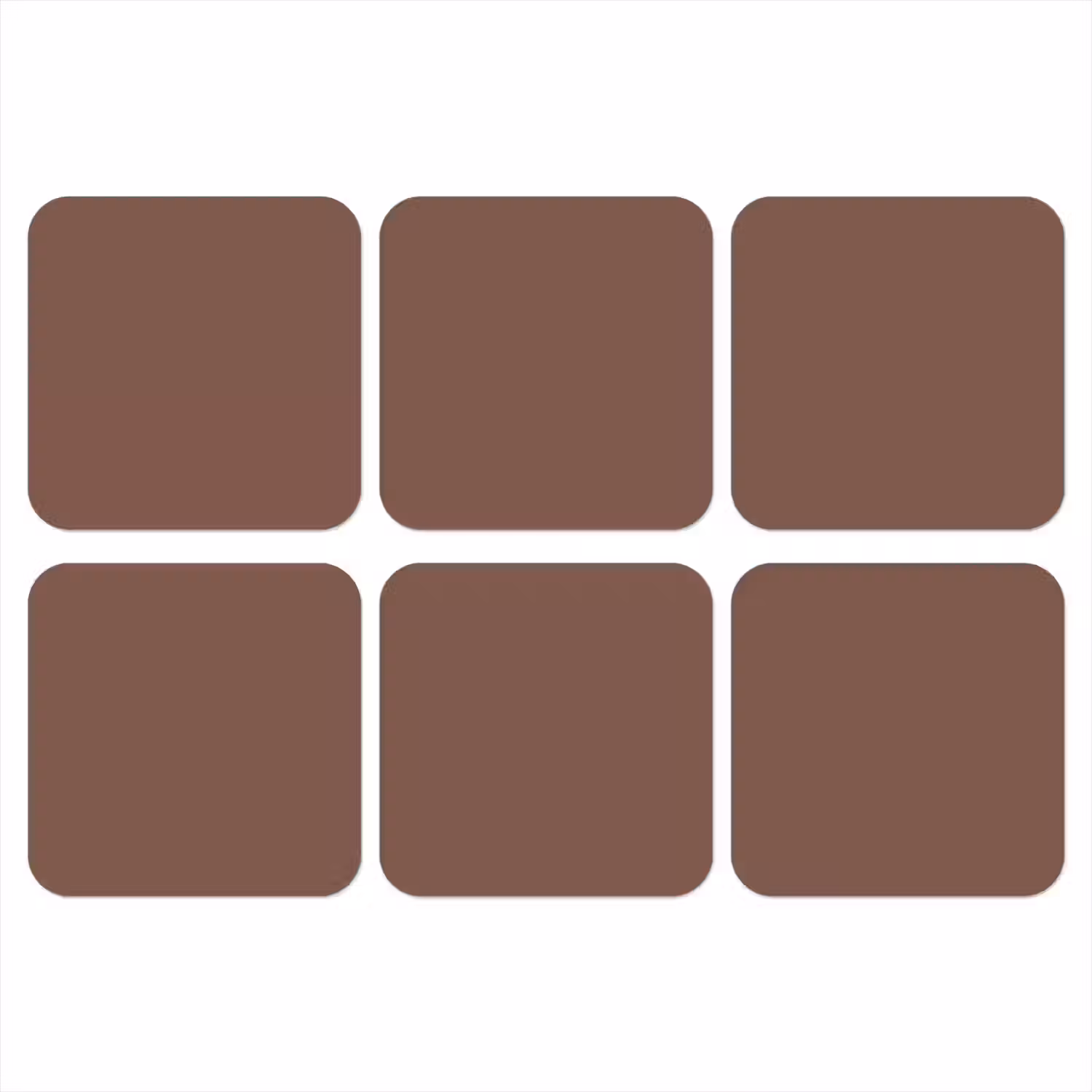 Muted - Chestnut - Bruin onderzetter kurk middel 366 -3d