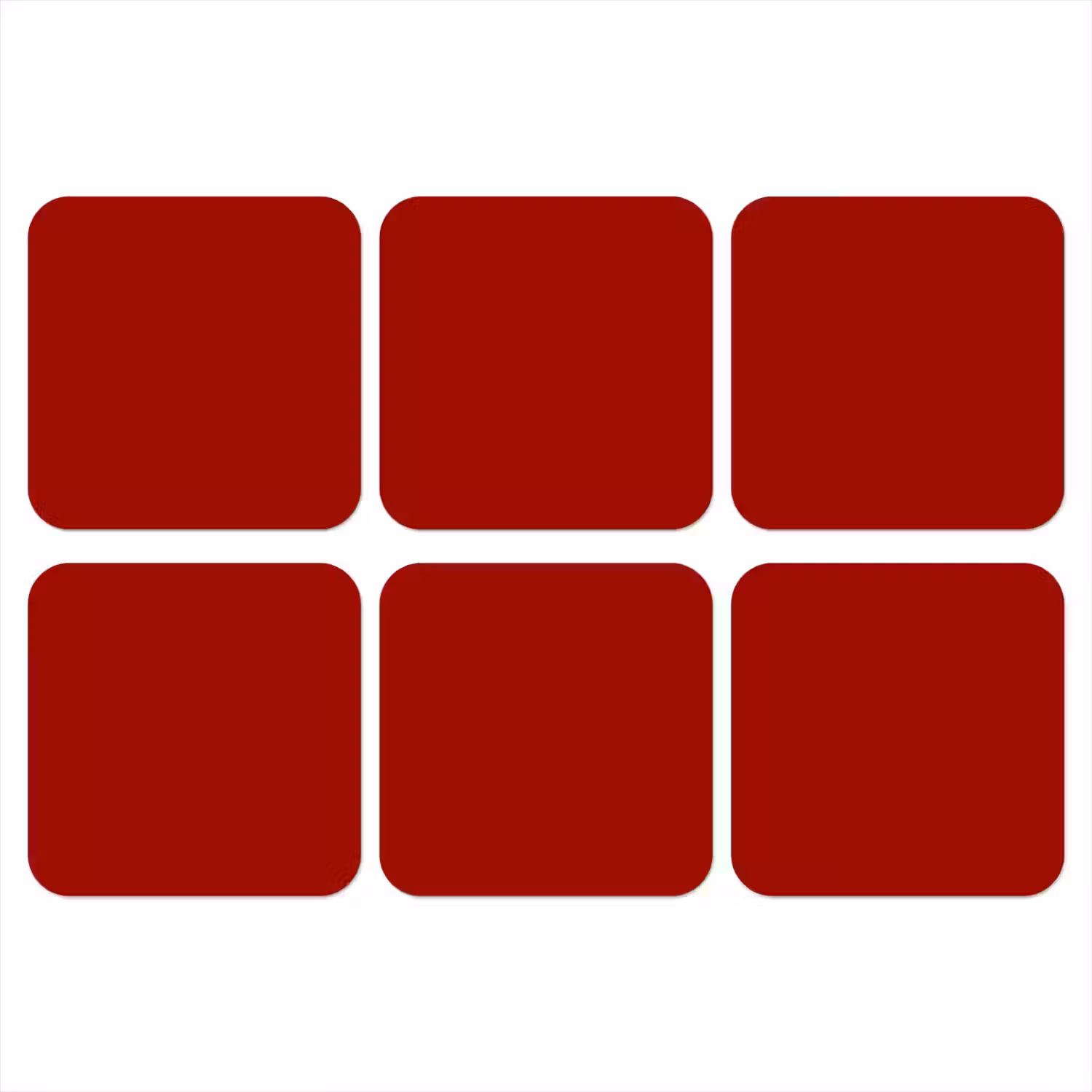 Oxblood - Maroon - Rood onderzetter kurk middel 366 -3d