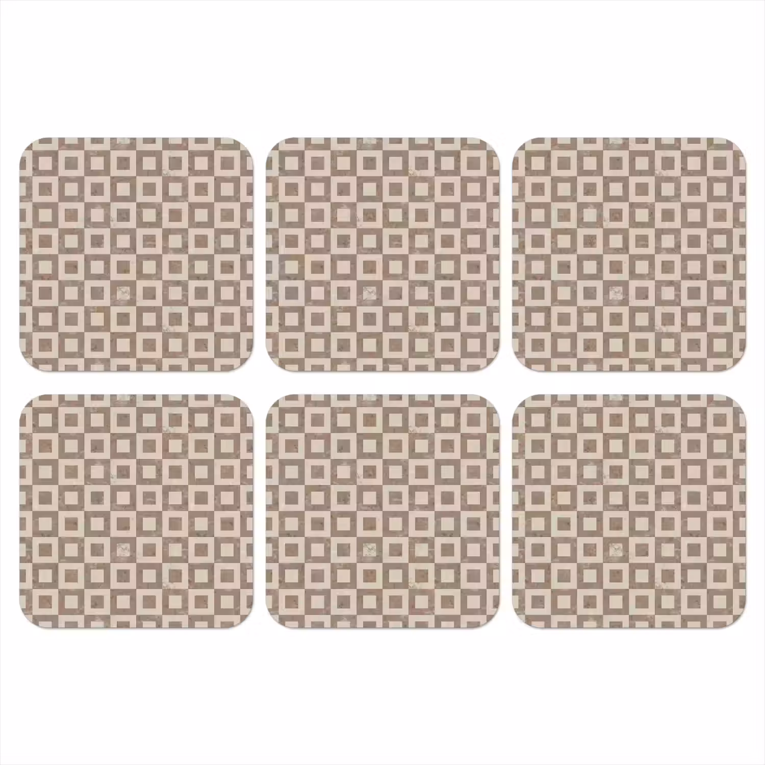 Patroon - Marmer - Beige onderzetter kurk middel 366 -3d