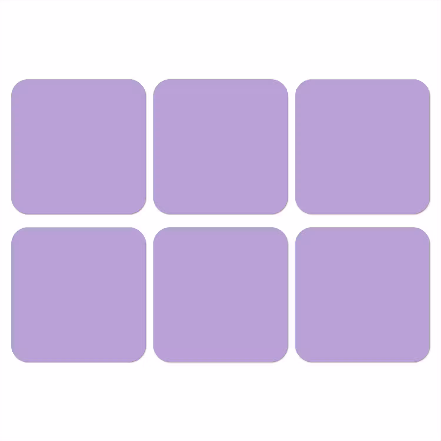 Soft - Lavender - Paars onderzetter kurk middel 366 -3d
