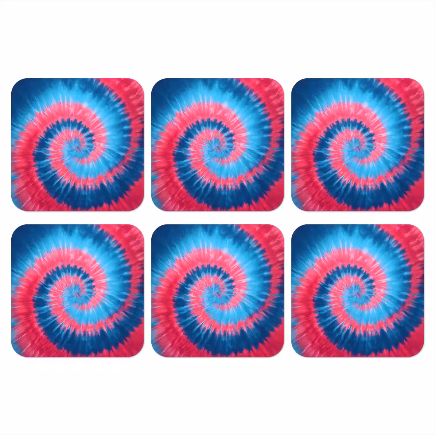 Spiraal - Roze - Draaiend onderzetter kurk middel -3d