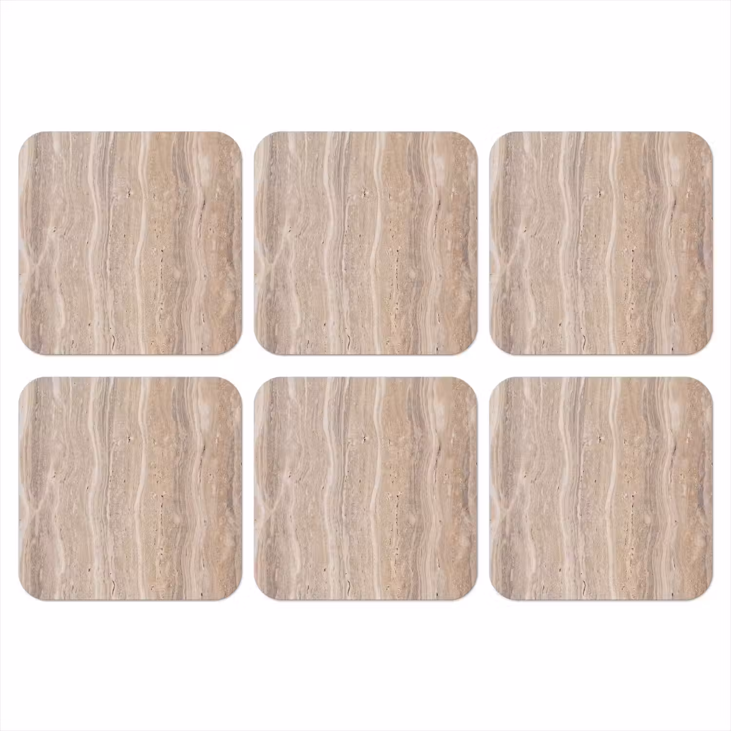 Steen - Patroon - Textuur - Natuurlijk - Beige onderzetter kurk middel -3d