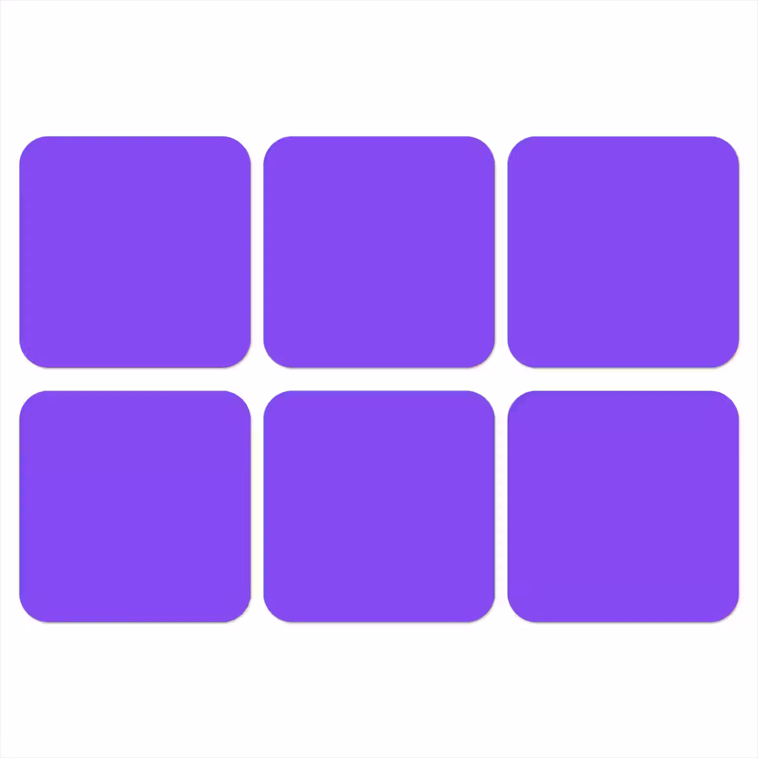 Vivid - Violet - Paars onderzetter kurk middel 366 -3d