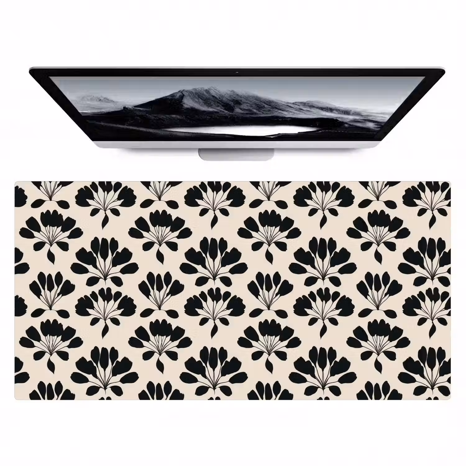 Abstract - Patroon - Zwart Muismat XXL klein 681 -zzz3d