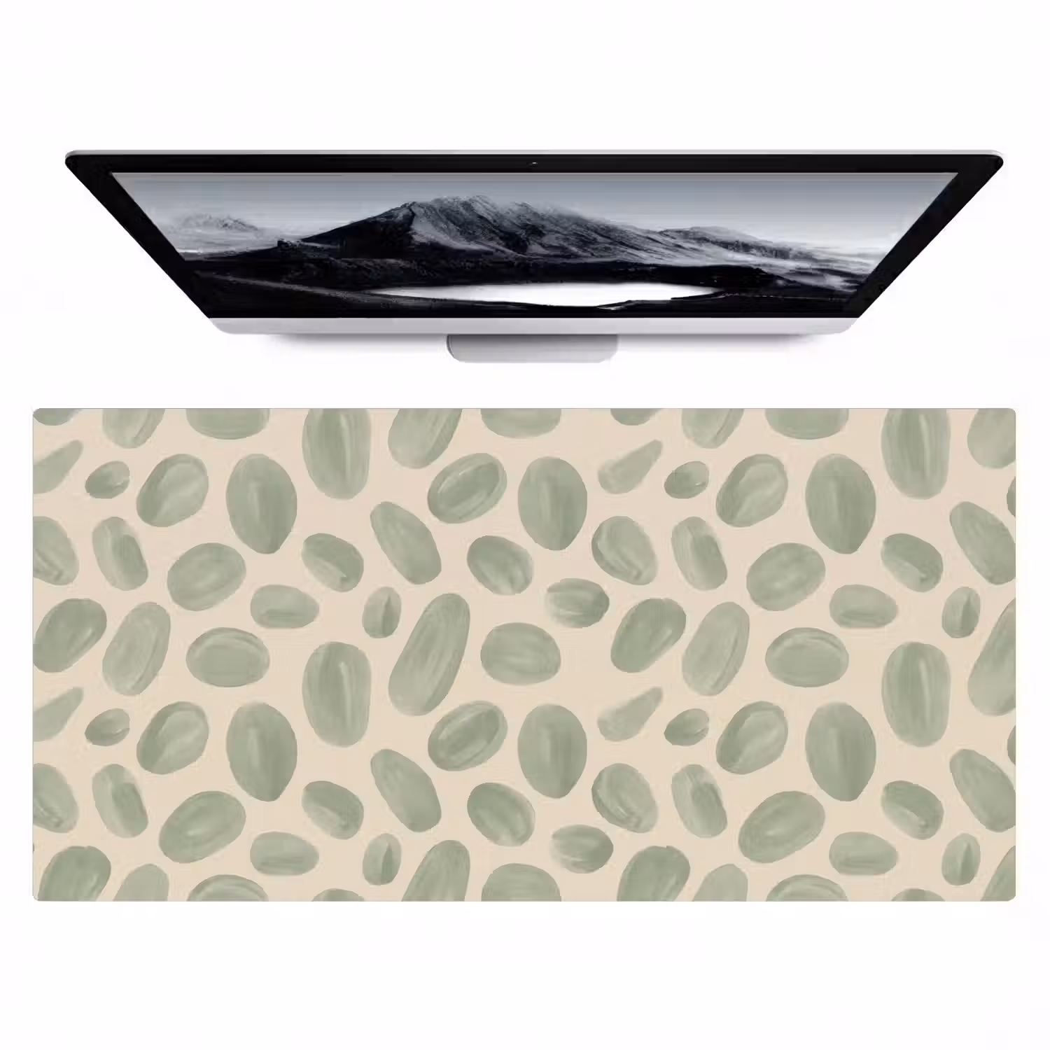 Abstract - Patroon - Organisch - Groen - Modern Muismat XXL klein -zzz3d