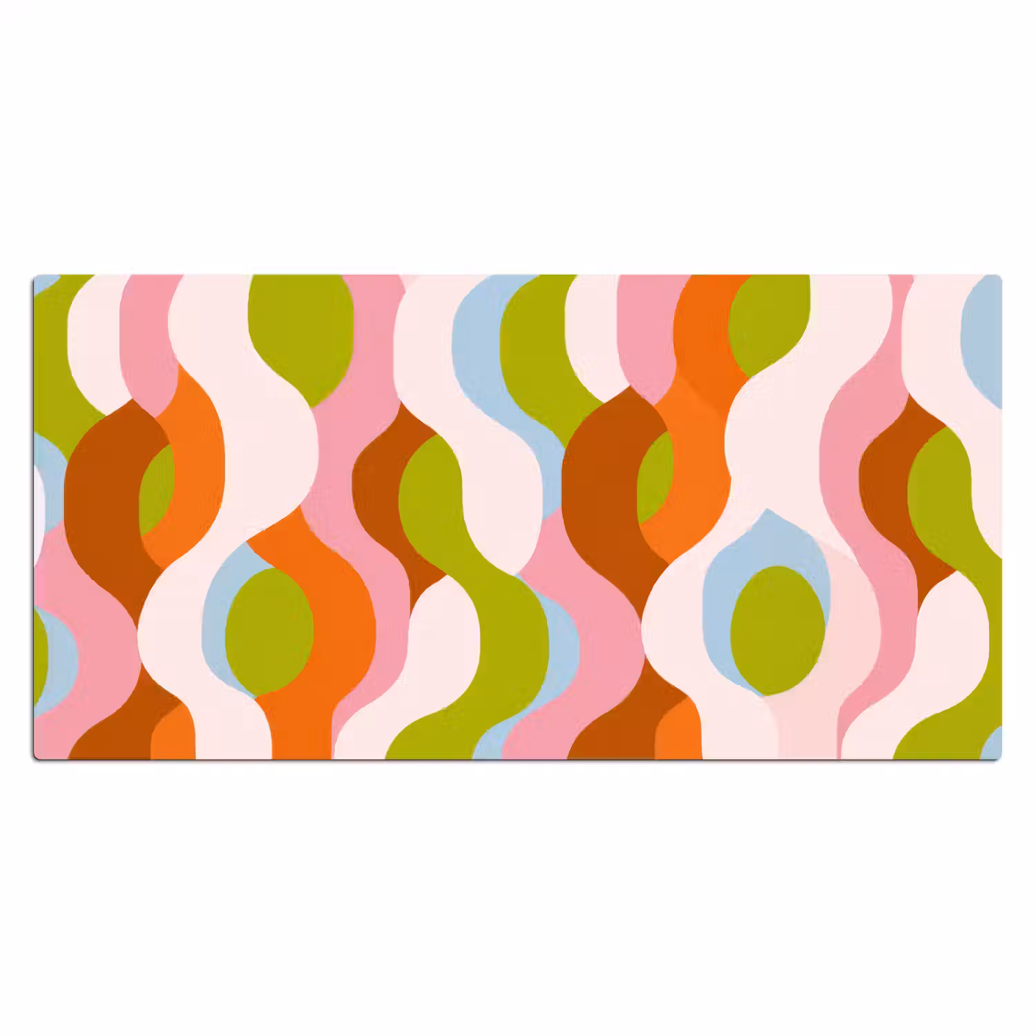 Abstract - Vormen - Roze Muismat XXL klein -3d_leeg