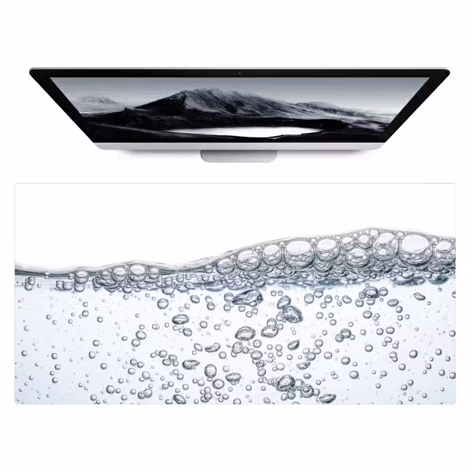Luchtbellen - Water - Dynamisch Muismat XXL klein -zzz3d