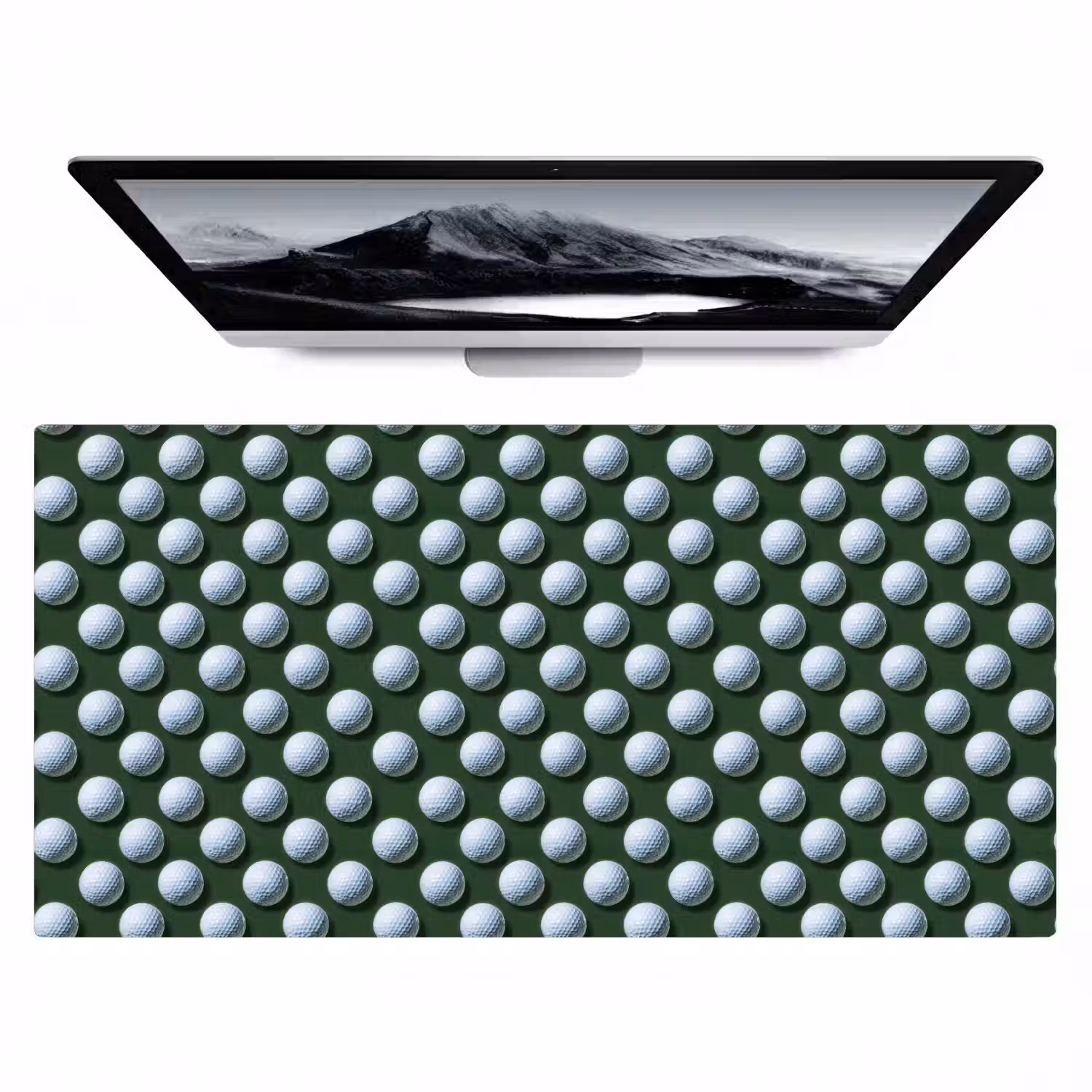 Ballen - Golf - Groen Muismat XXL klein 681 -zzz3d