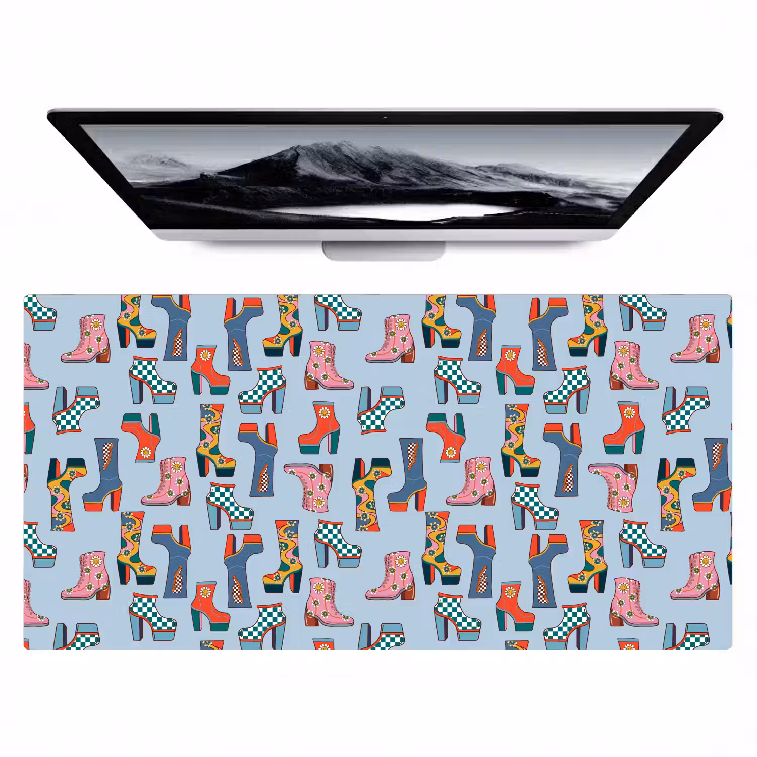 Laarzen - Patroon - Disco Muismat XXL klein 681 -zzz3d