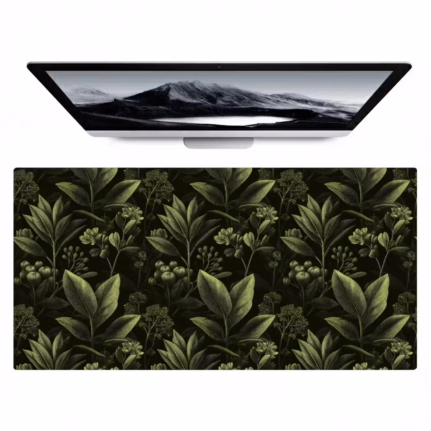 Klassiek - Donker - Botanisch - Planten Muismat XXL klein 681 -zzz3d