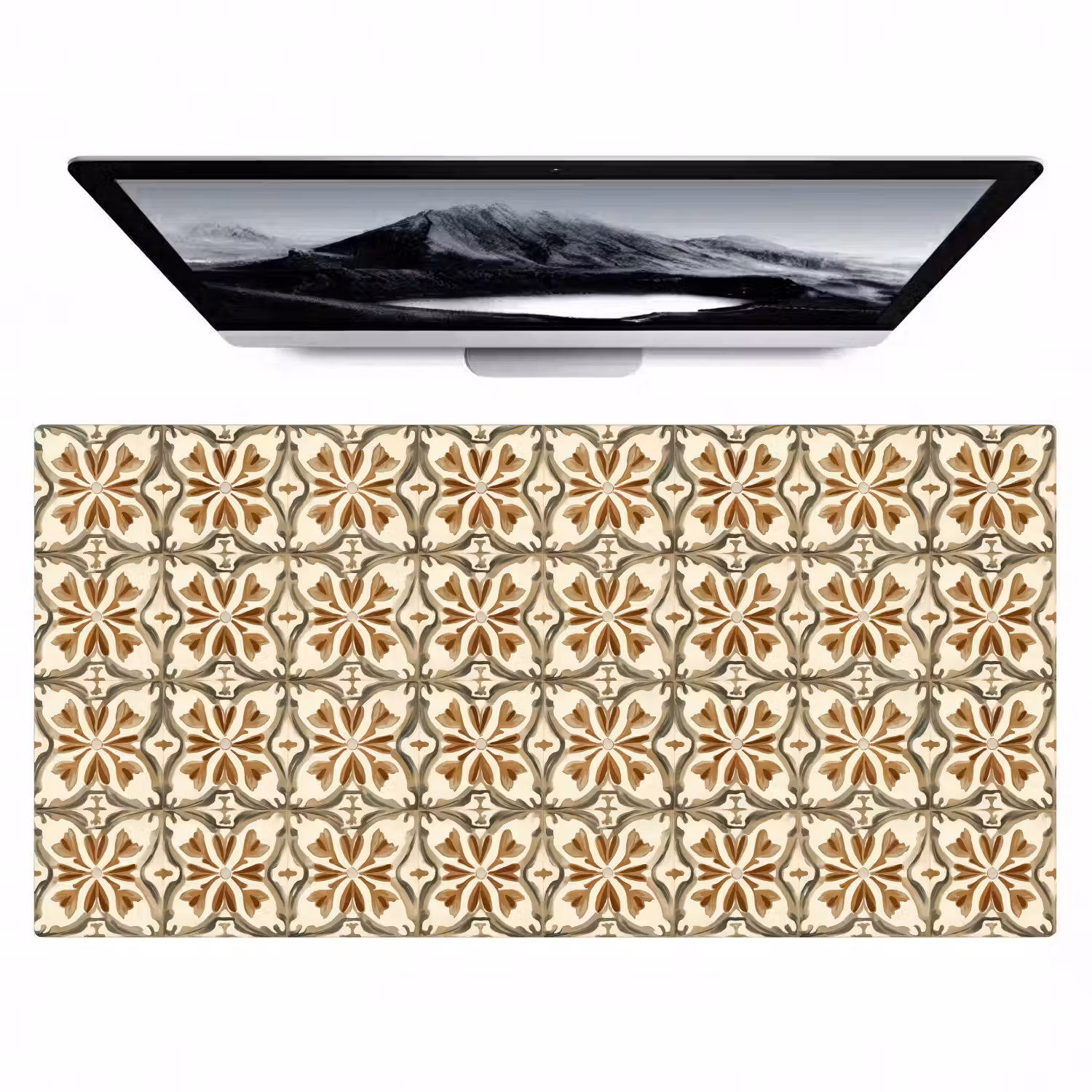 Siertegel - Patroon - Bruin Muismat XXL klein 681 -zzz3d