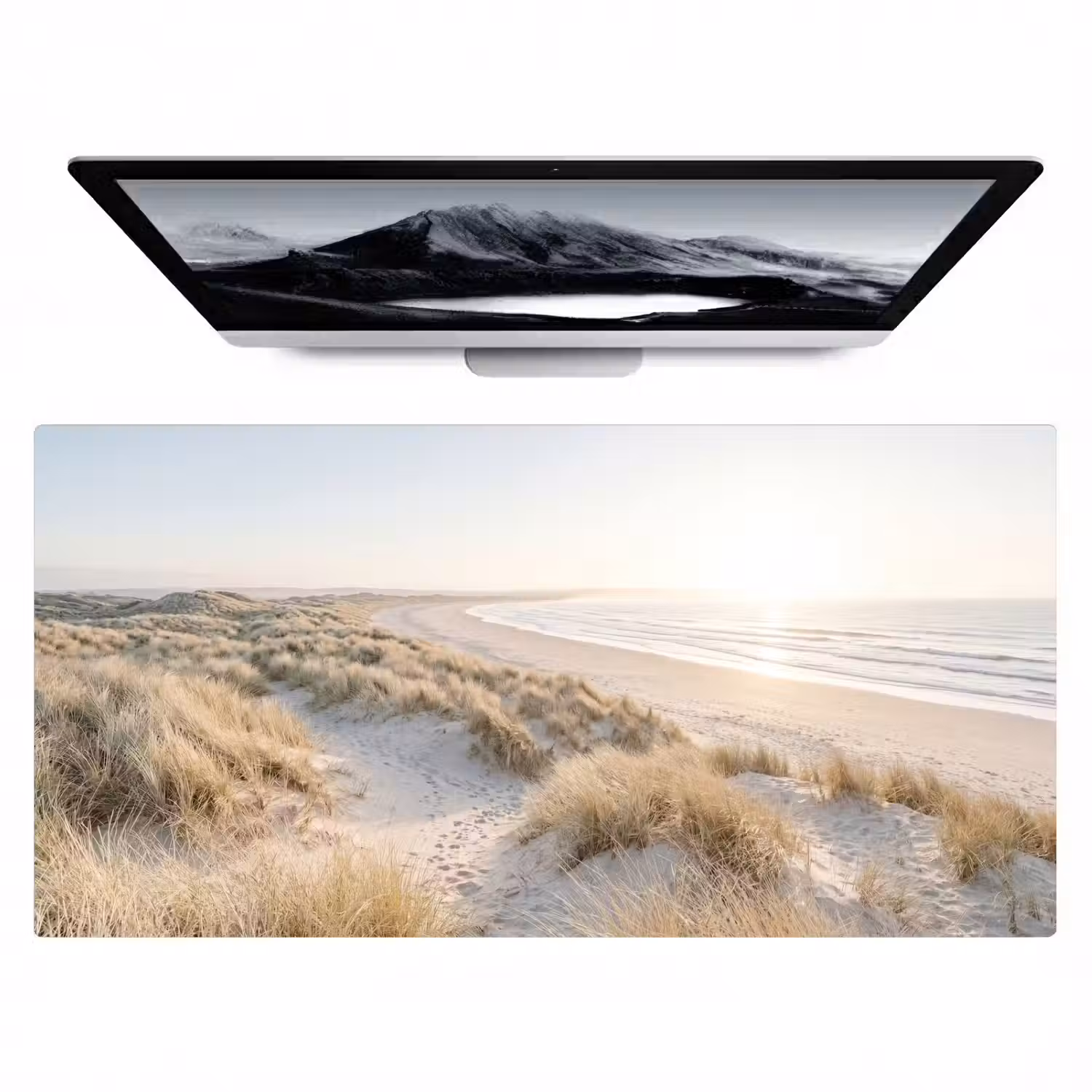 Duinen - Strand - Beige Muismat XXL klein -zzz3d