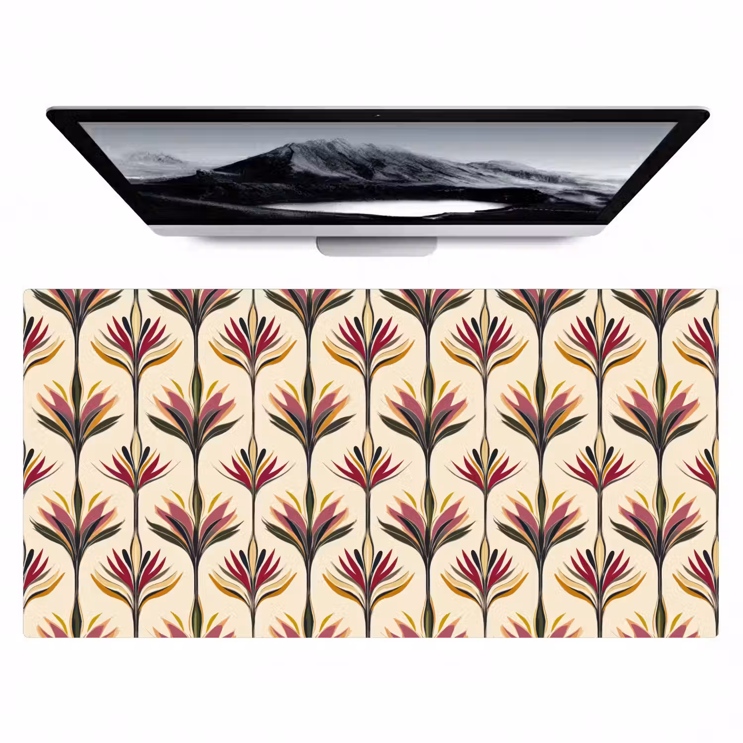 Waaier - Motief - Kleurrijk Muismat XXL klein 681 -zzz3d