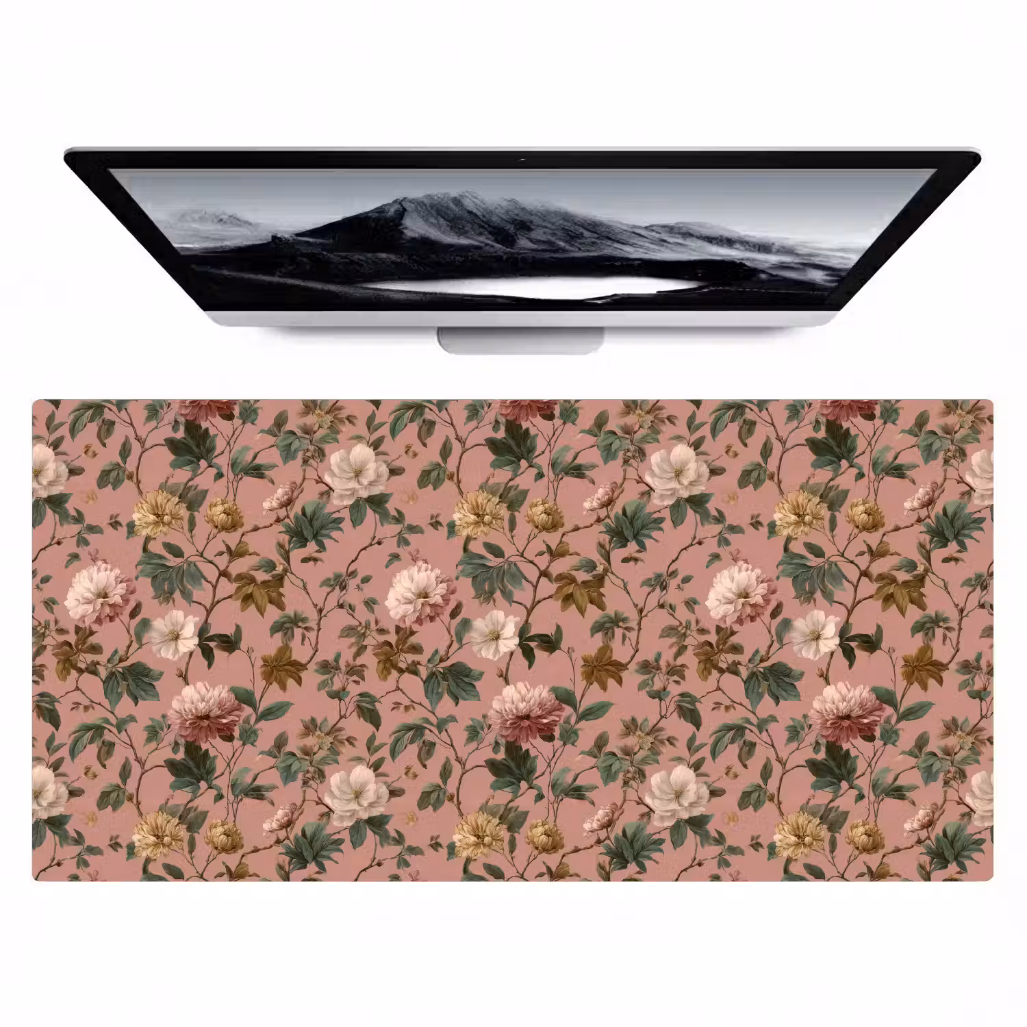 Bloemen - Klassiek - Roze Muismat XXL klein 681 -zzz3d