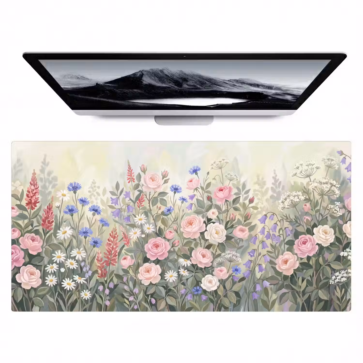 Bloemen - Tuin - Natuur - Kleurrijk Muismat XXL klein -zzz3d